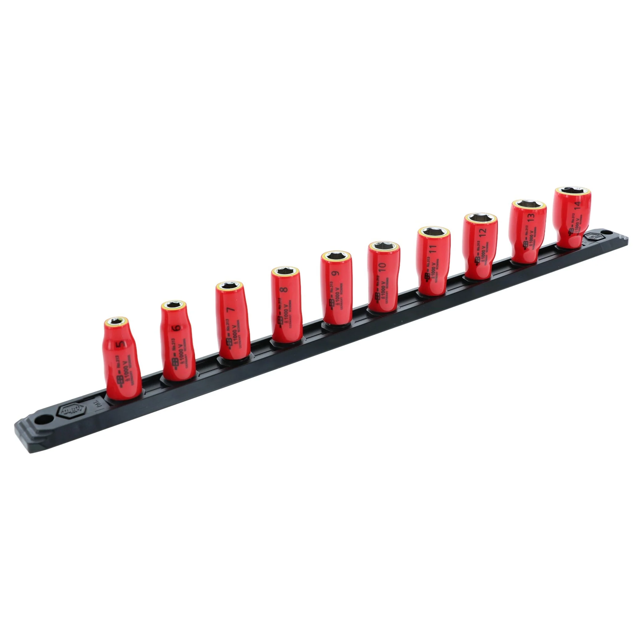 10 Piece Insulated Socket Set 1/4" Drive -  METRIC - Image 3