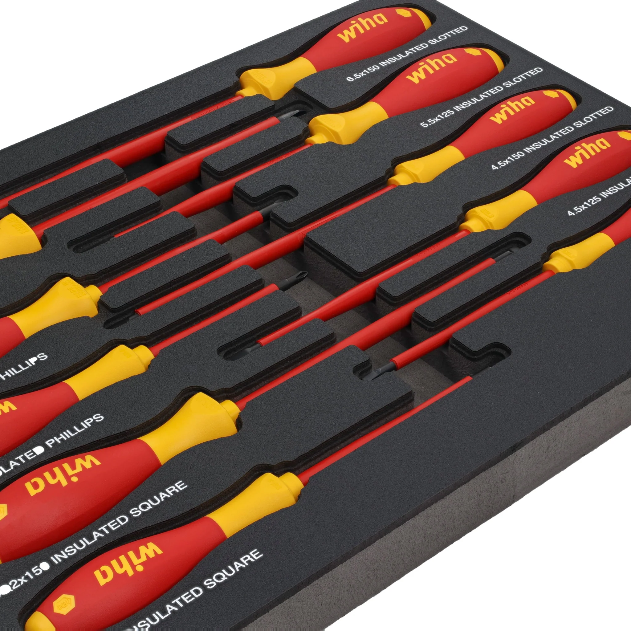 10 Piece Insulated SoftFinish Cushion Grip Screwdriver Tray Set - Image 5