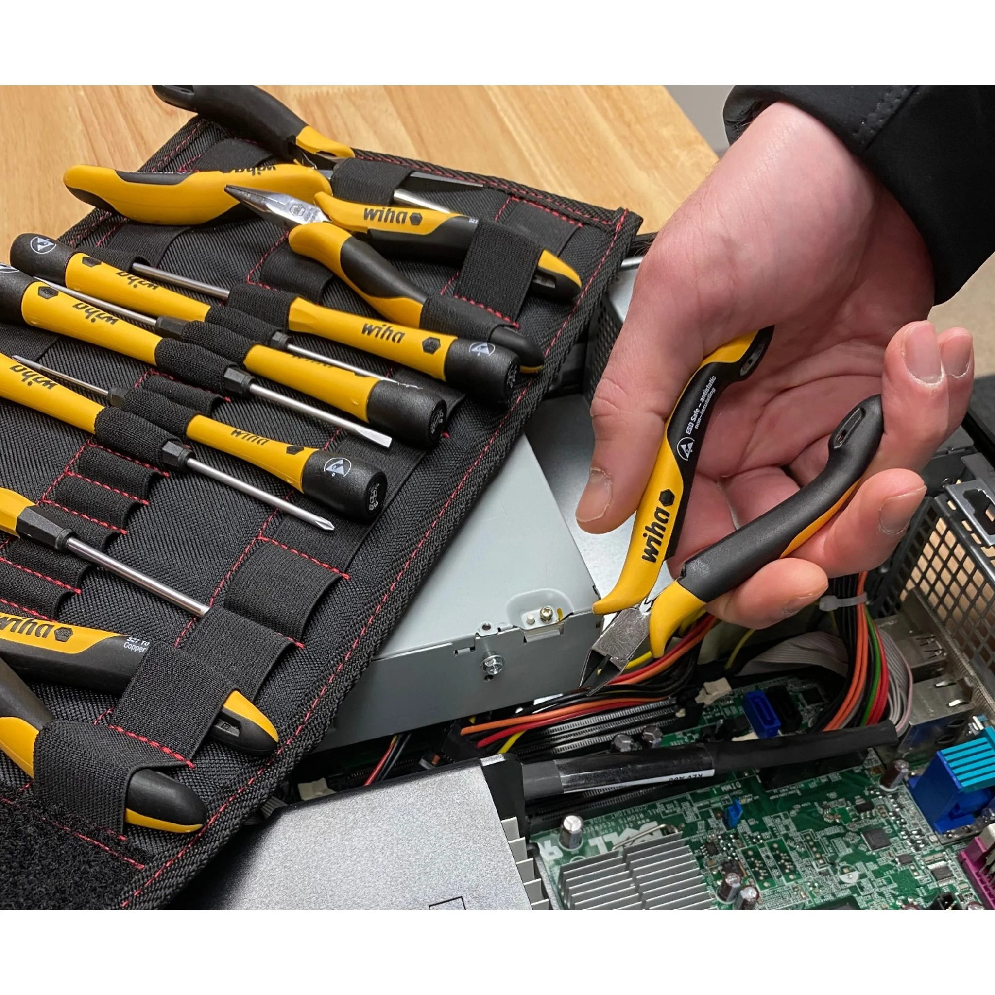 26 Piece ESD Safe PicoFinish Precision Screwdrivers Pliers and Bits Set with Heavy Duty Velcro Pouch - Image 6