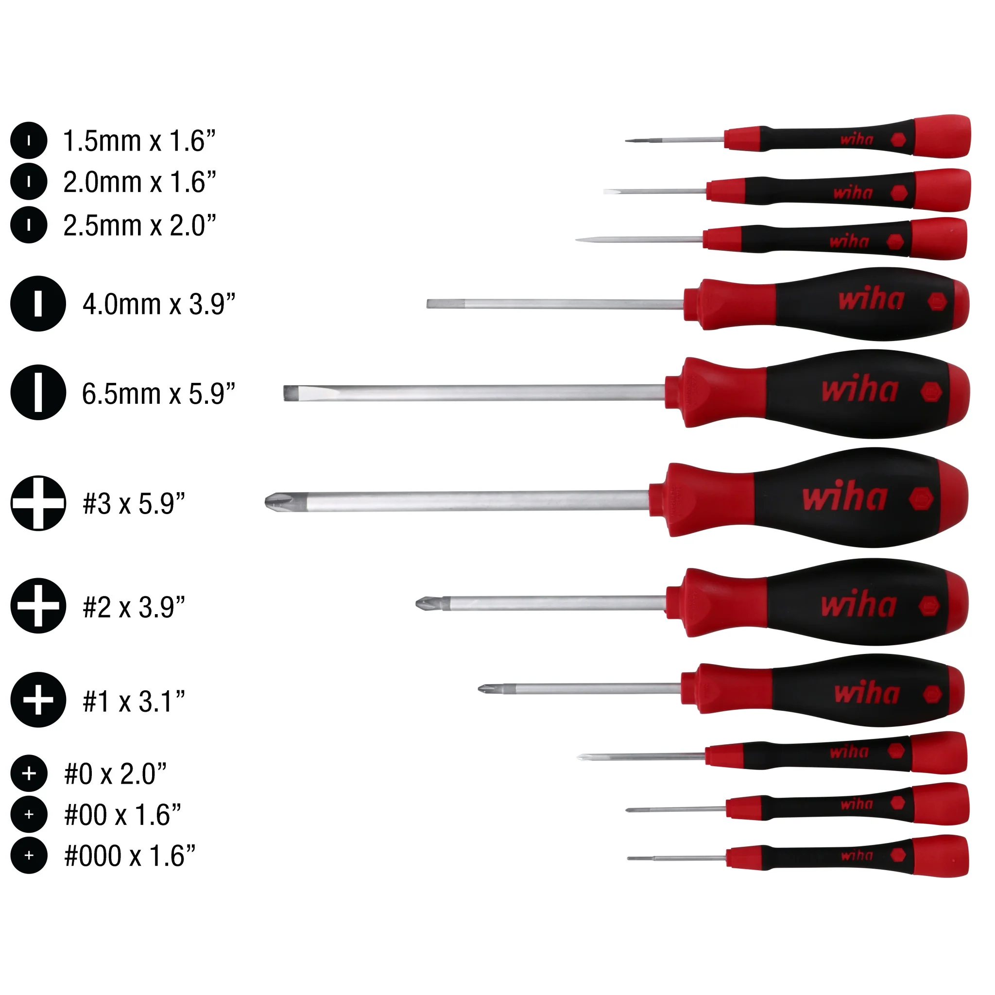11 Piece SoftFinish and PicoFinish Precision Screwdriver Driver Set - Image 2