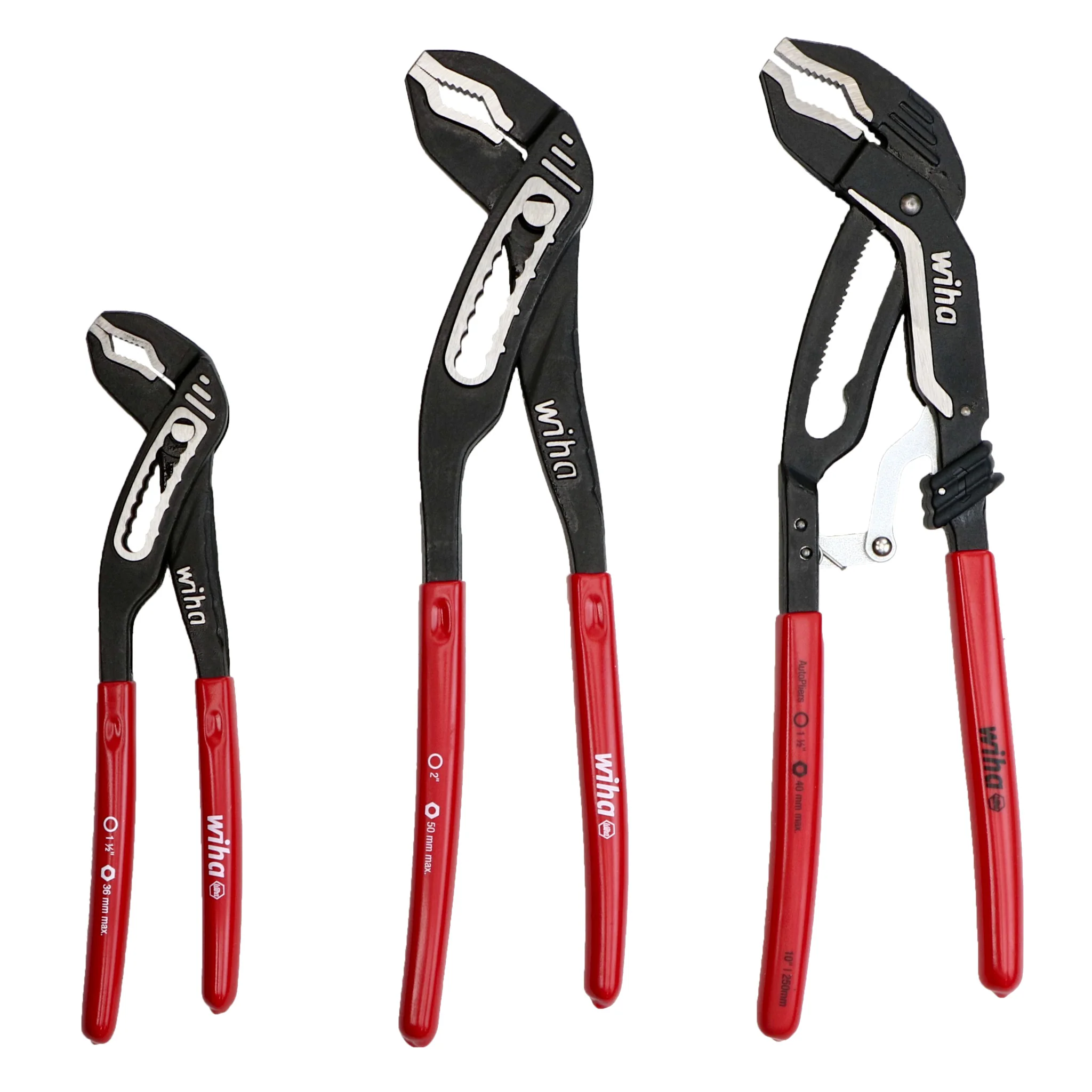 3 Piece Classic Grip V-Jaw Tongue and Groove Pliers Tray Set - Image 4