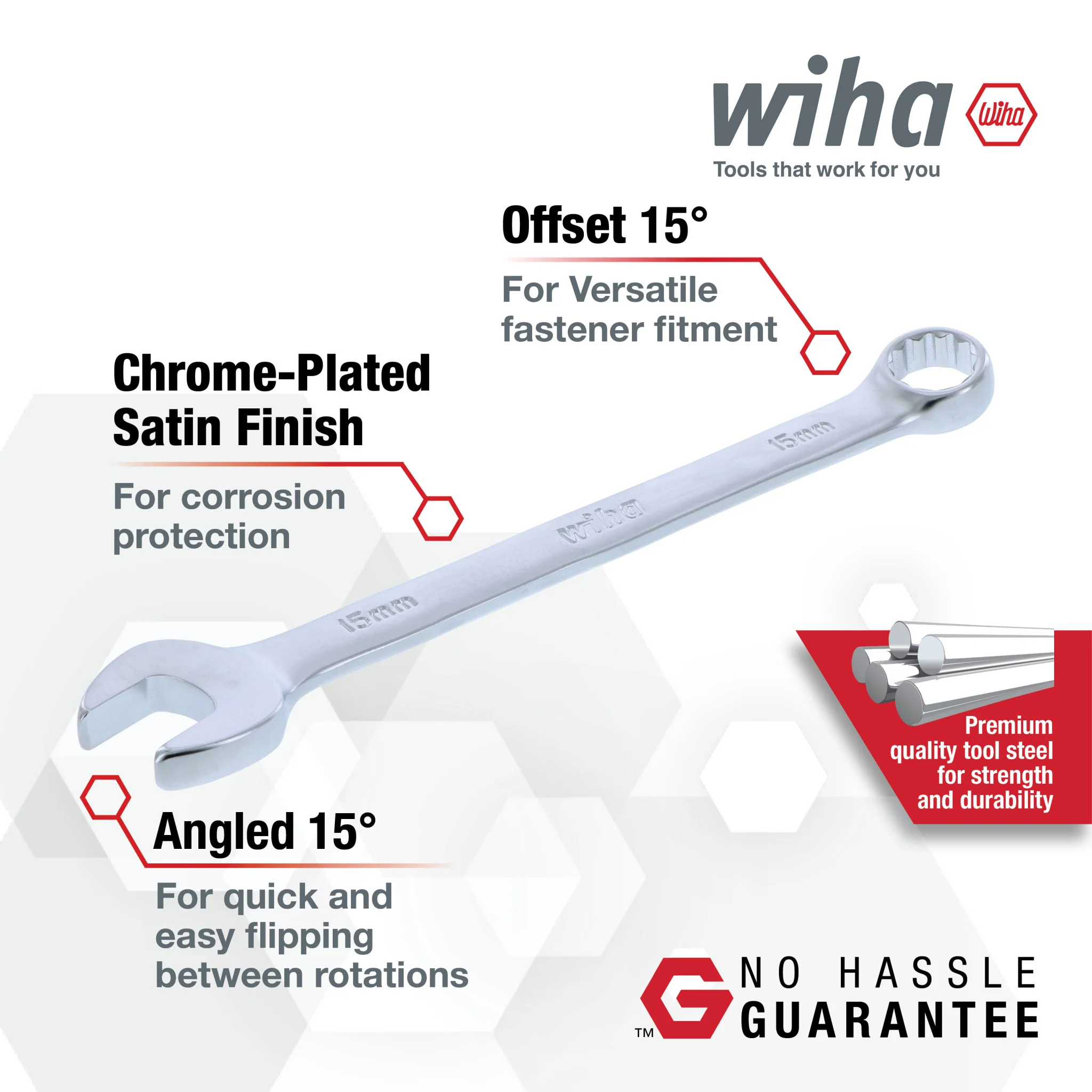 31 Piece Combination Wrench Tray Set - SAE and Metric - Image 3