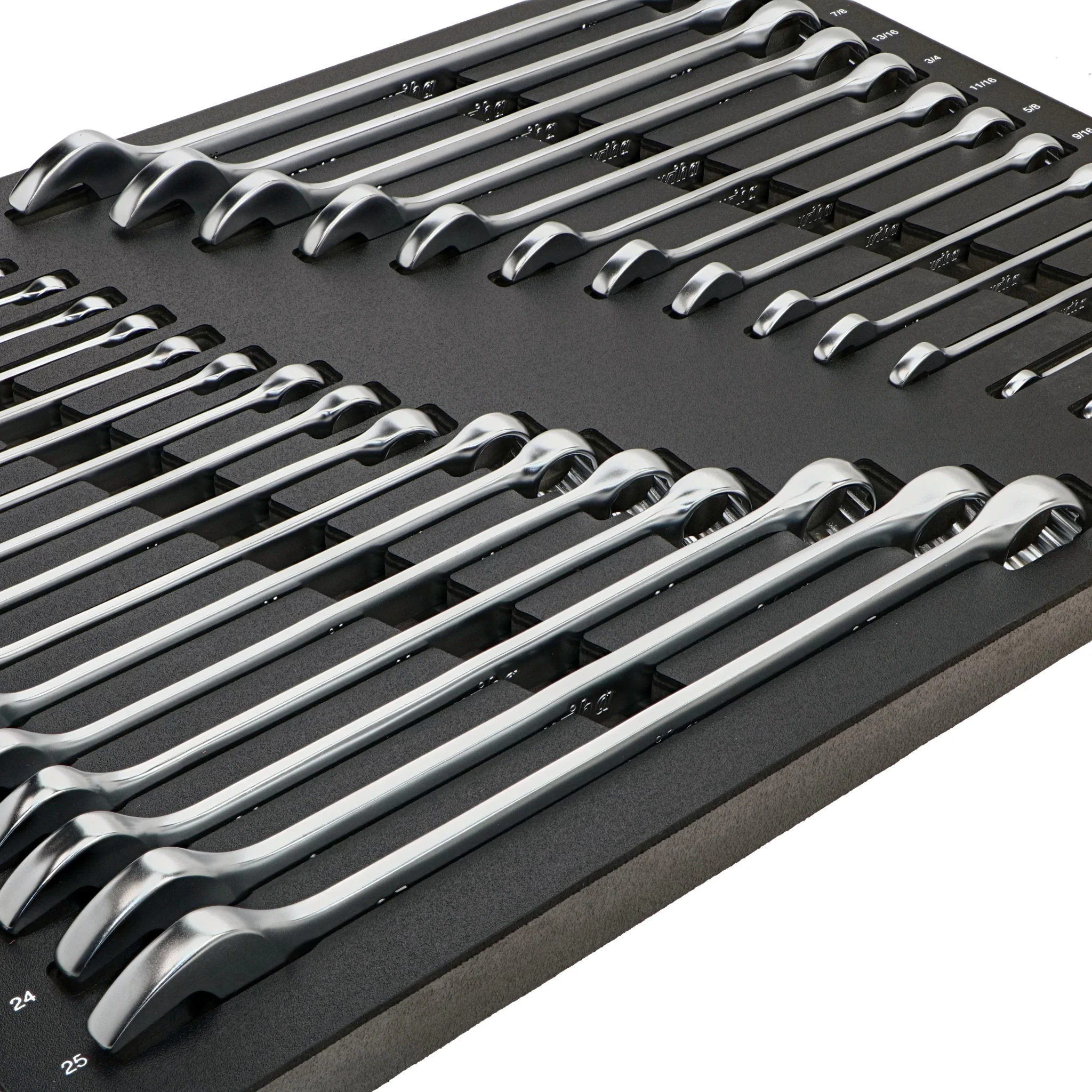 31 Piece Combination Wrench Tray Set - SAE and Metric - Image 5
