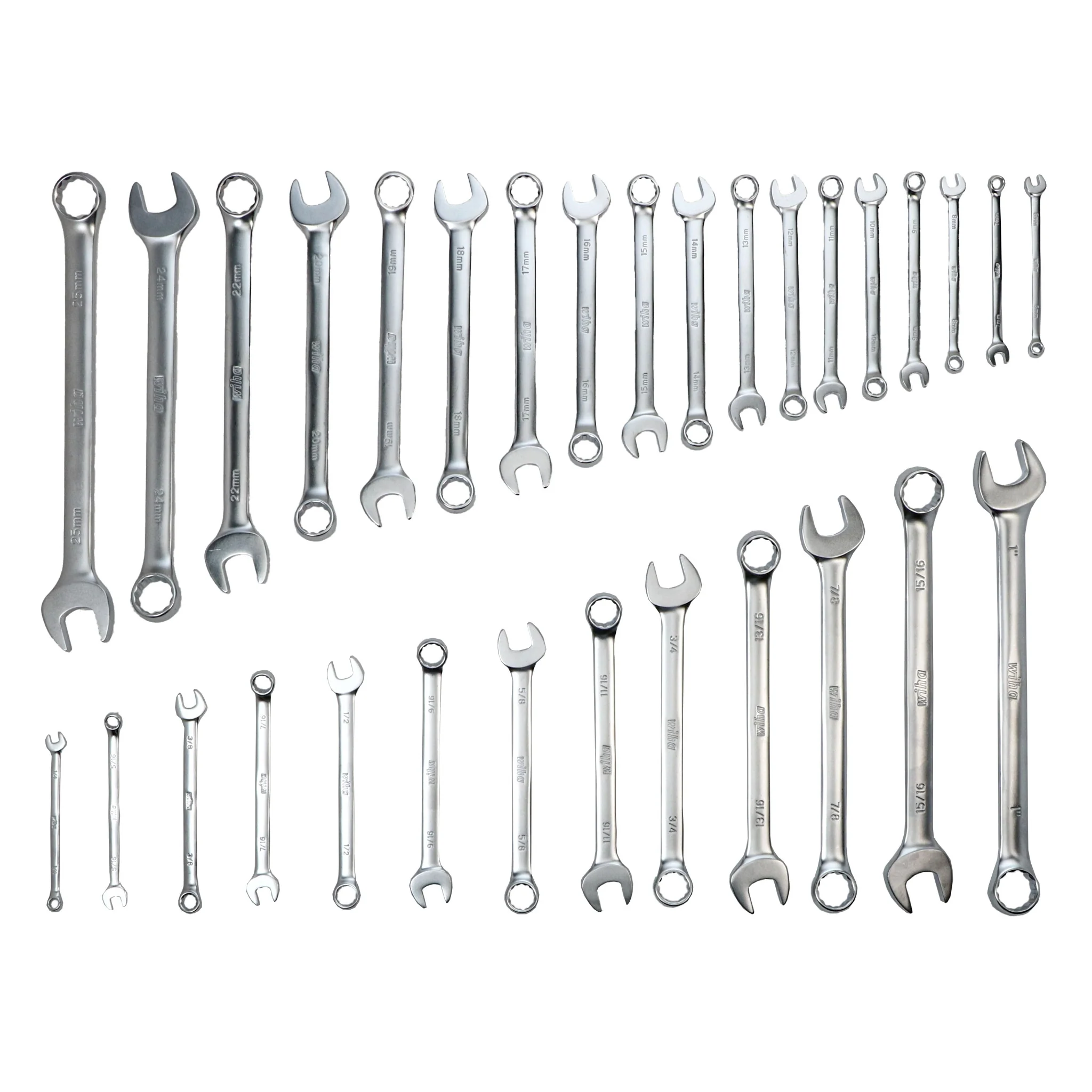 31 Piece Combination Wrench Tray Set - SAE and Metric - Image 6