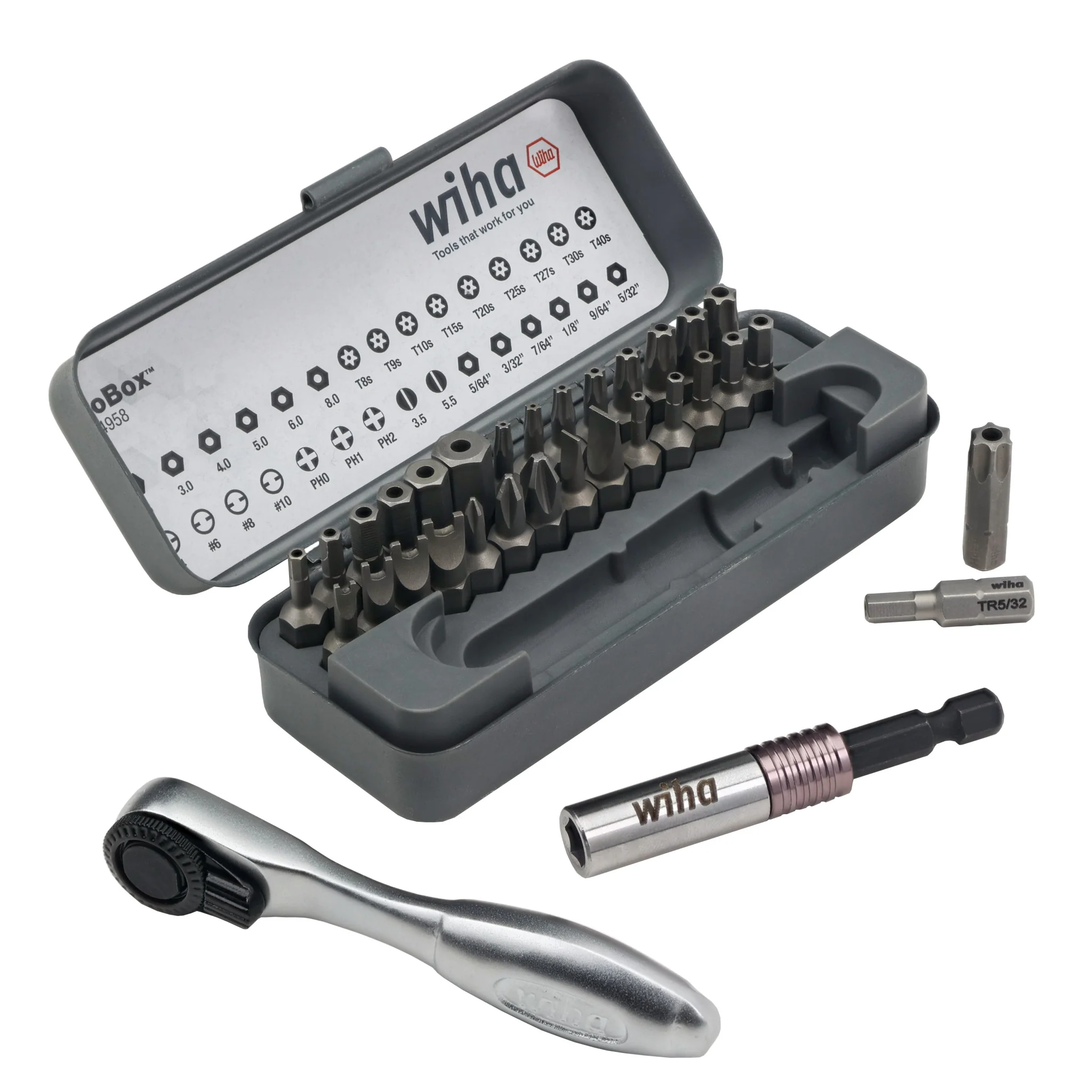 32 Piece GoBox Security Bit Set with Mini Ratchet - Image 5