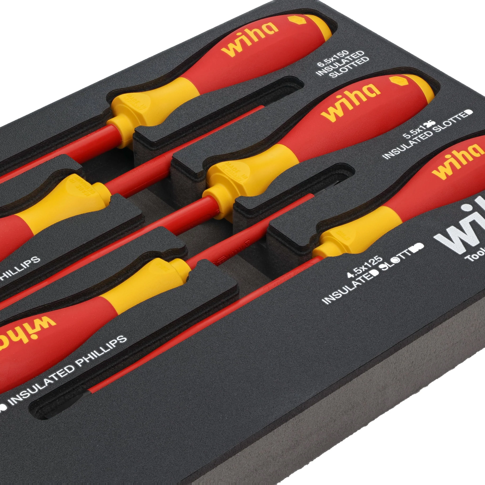 5 Piece Insulated SoftFinish Cushion Grip Screwdriver Tray Set - Image 5
