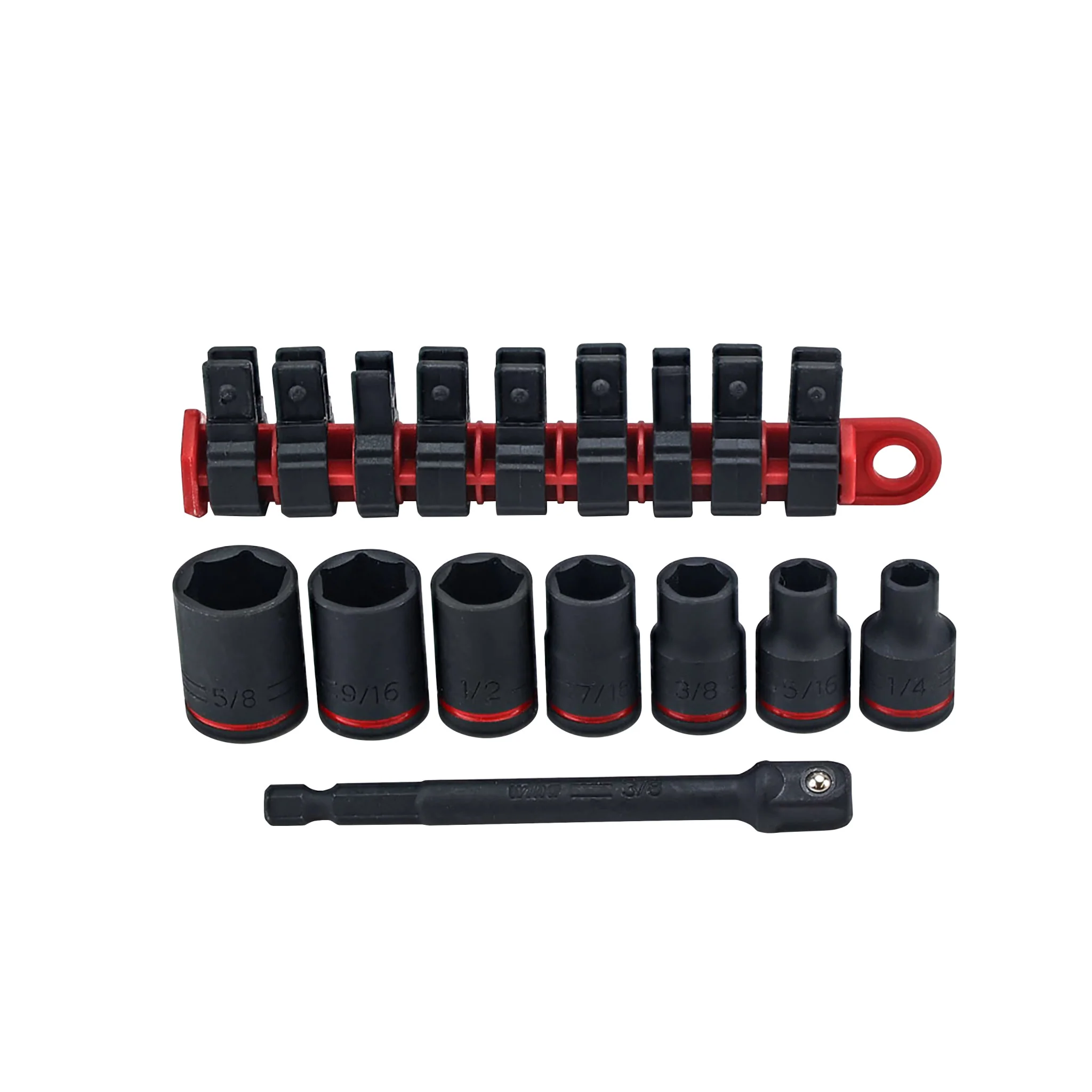 8 Piece 3/8" Drive SAE Impact Socket Set - Image 6