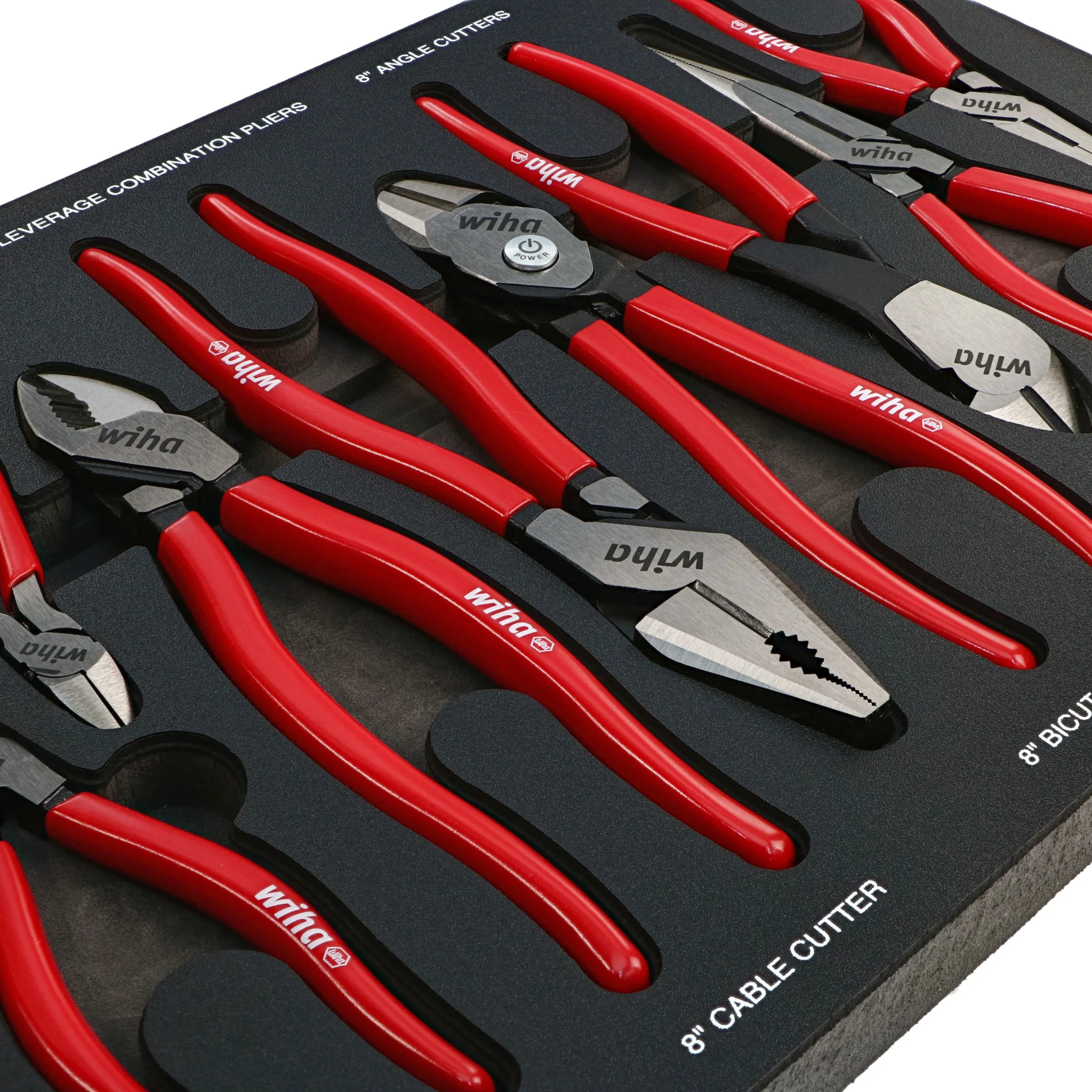 8 Piece Classic Grip Pliers and Cutters Tray Set - Image 3