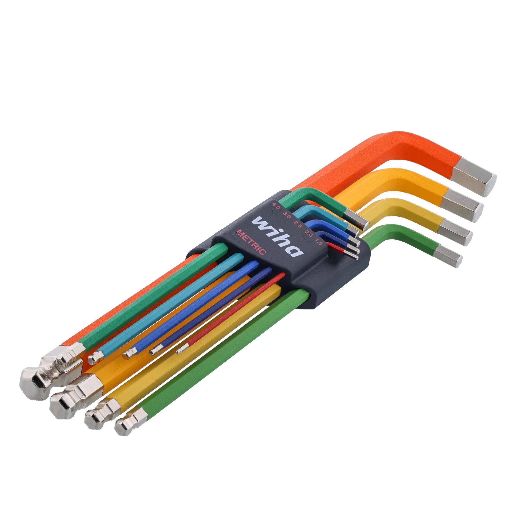 9 Piece Ball End Color Coded Hex L-Key Set - Metric - Image 6