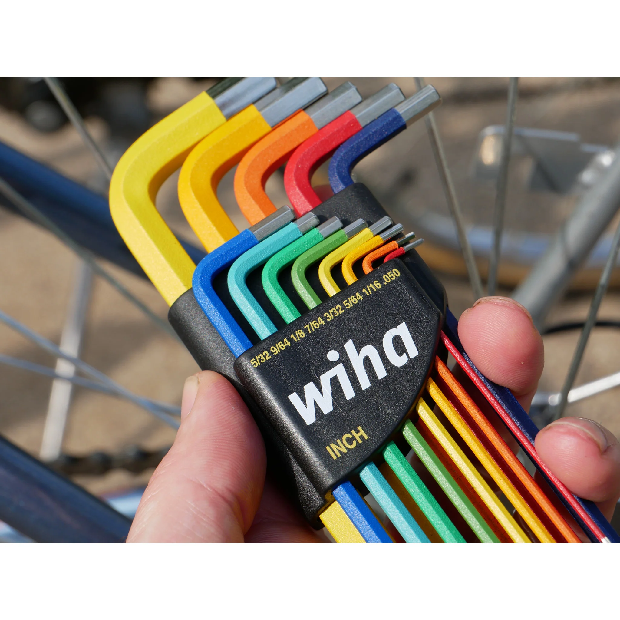 13 Piece Ball End Color Coded Hex L-Key Set - Inch - Image 9
