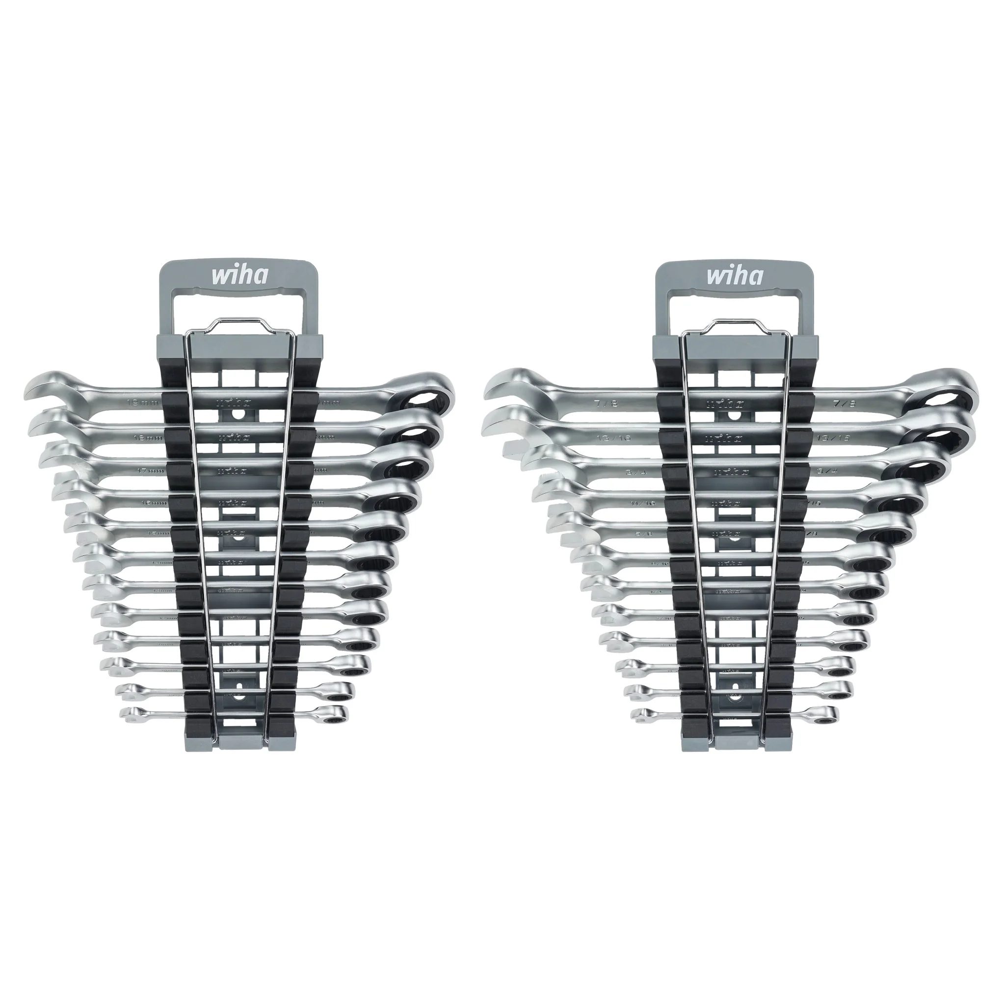24 Piece Combination Ratchet Wrench Set - Metric and SAE - Image 2