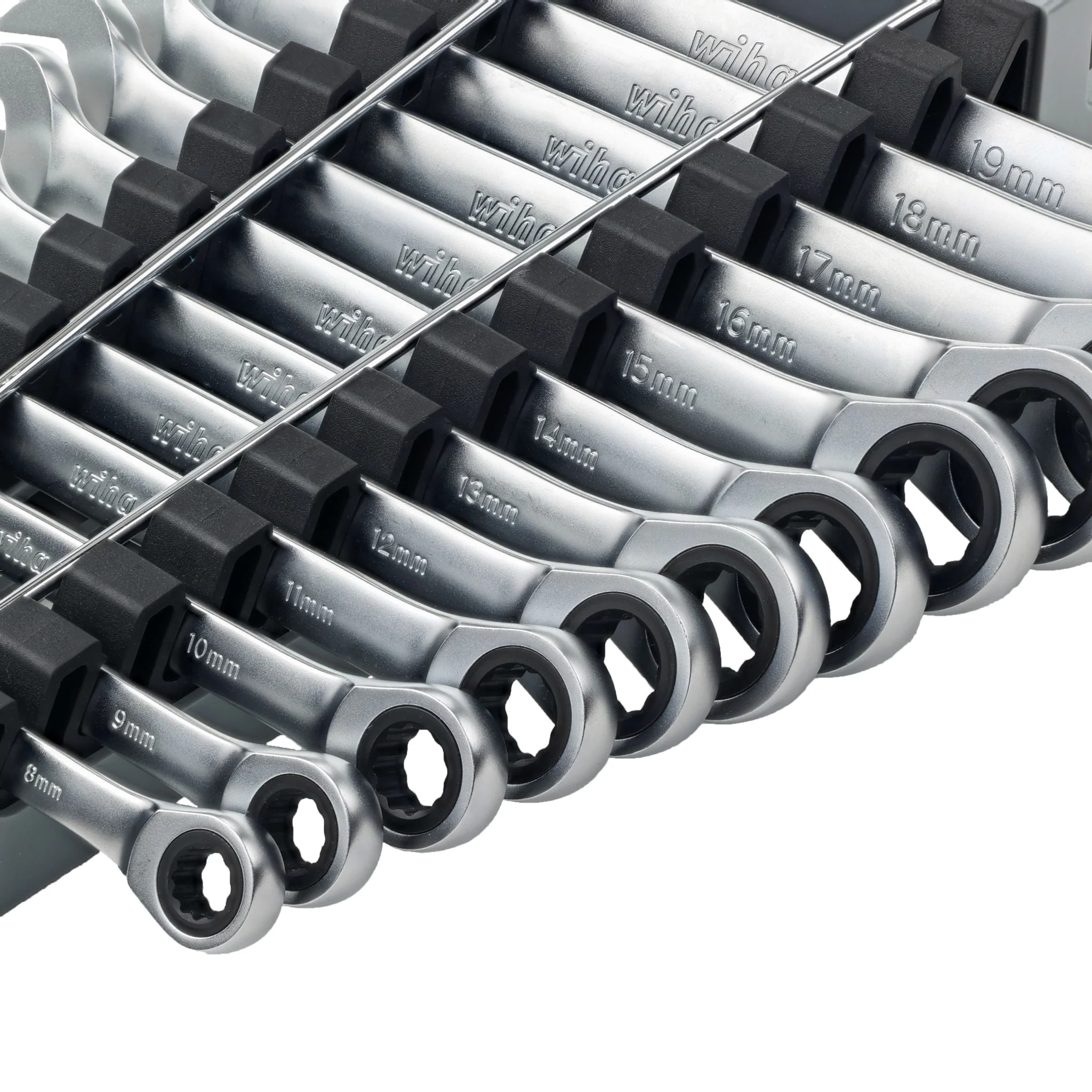 12 Piece Combination Ratchet Wrench Set - Metric - Image 3