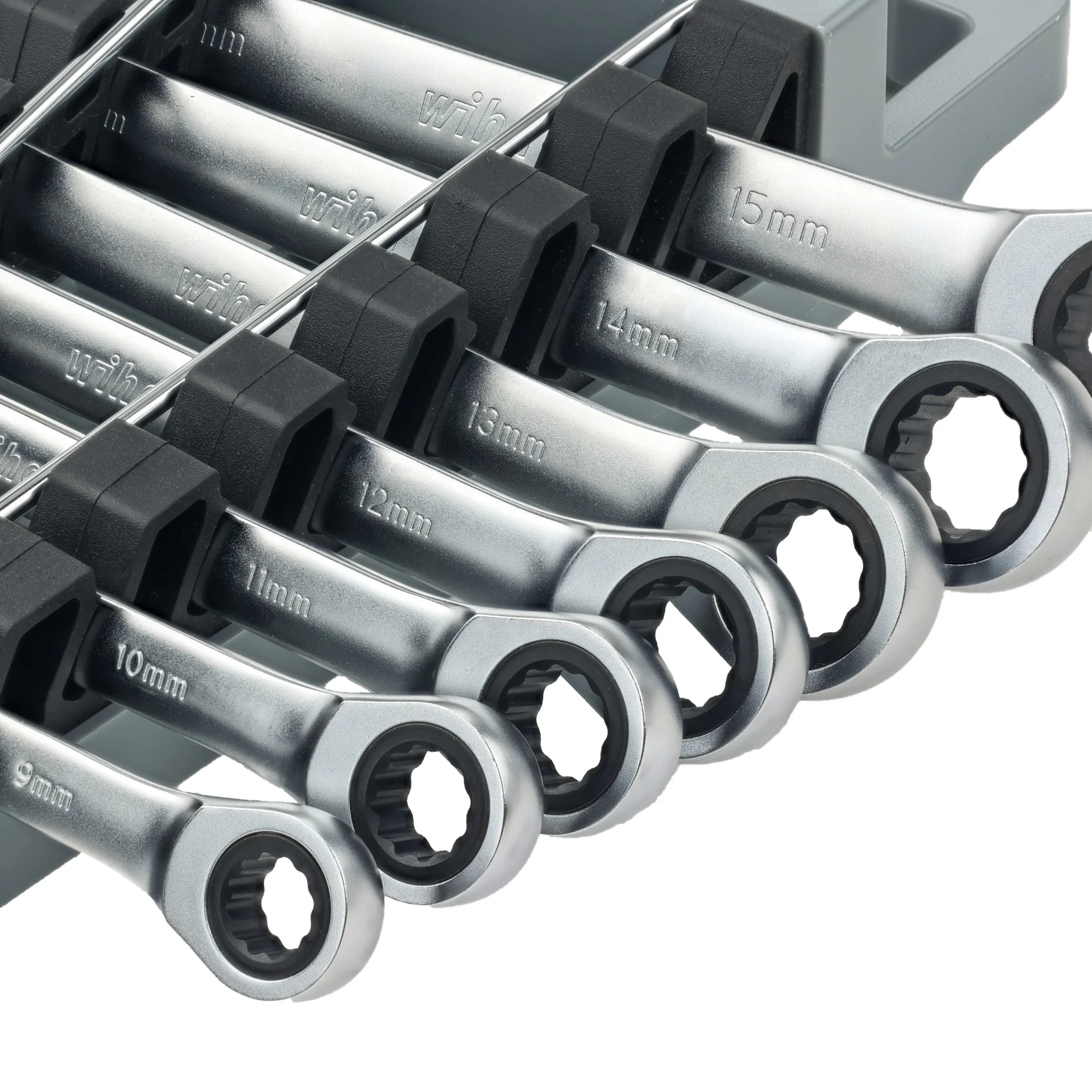 7 Piece Combination Ratchet Wrench Set - Metric - Image 3