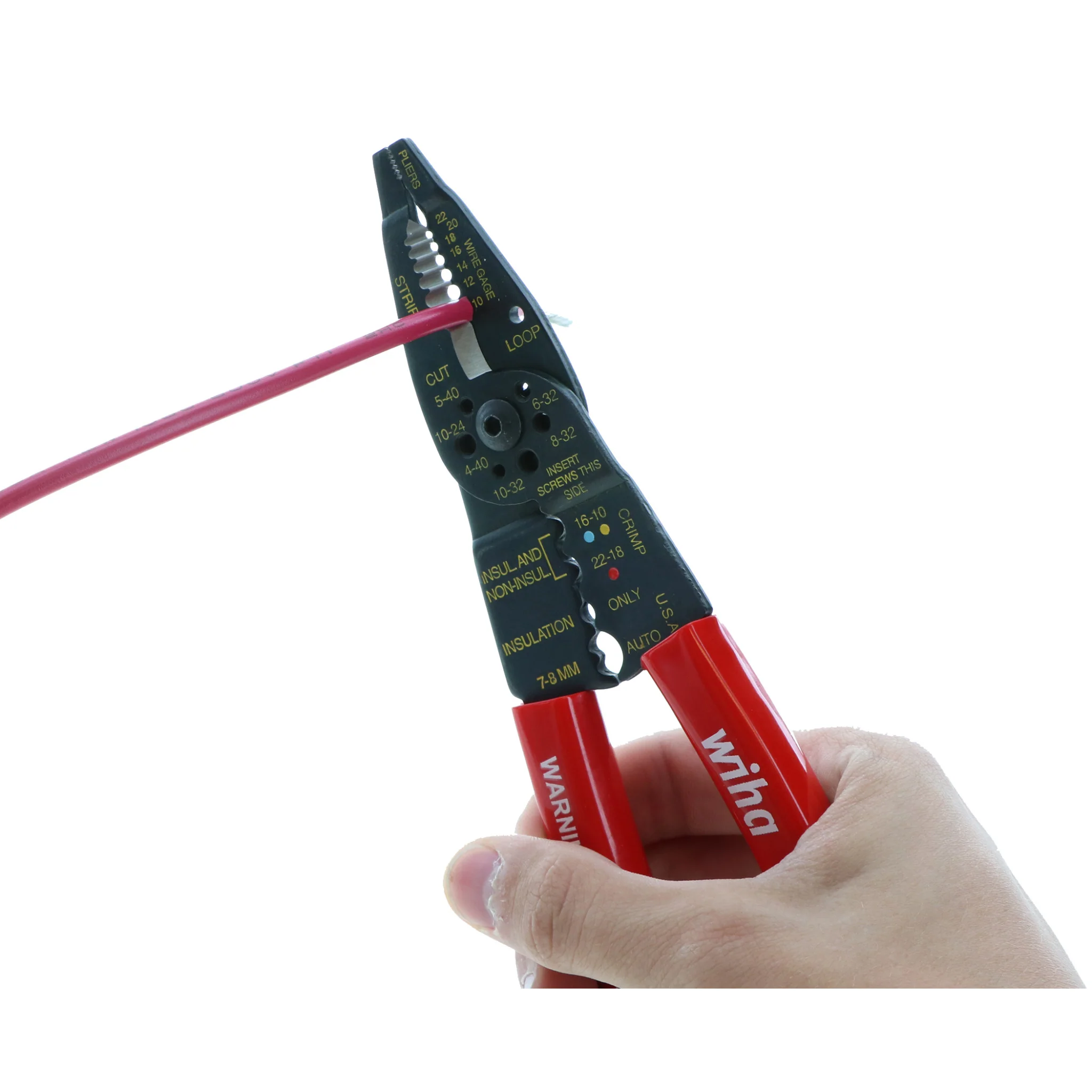 Classic Grip Wire Combination Strippers/Crimpers 8.25" - Image 4