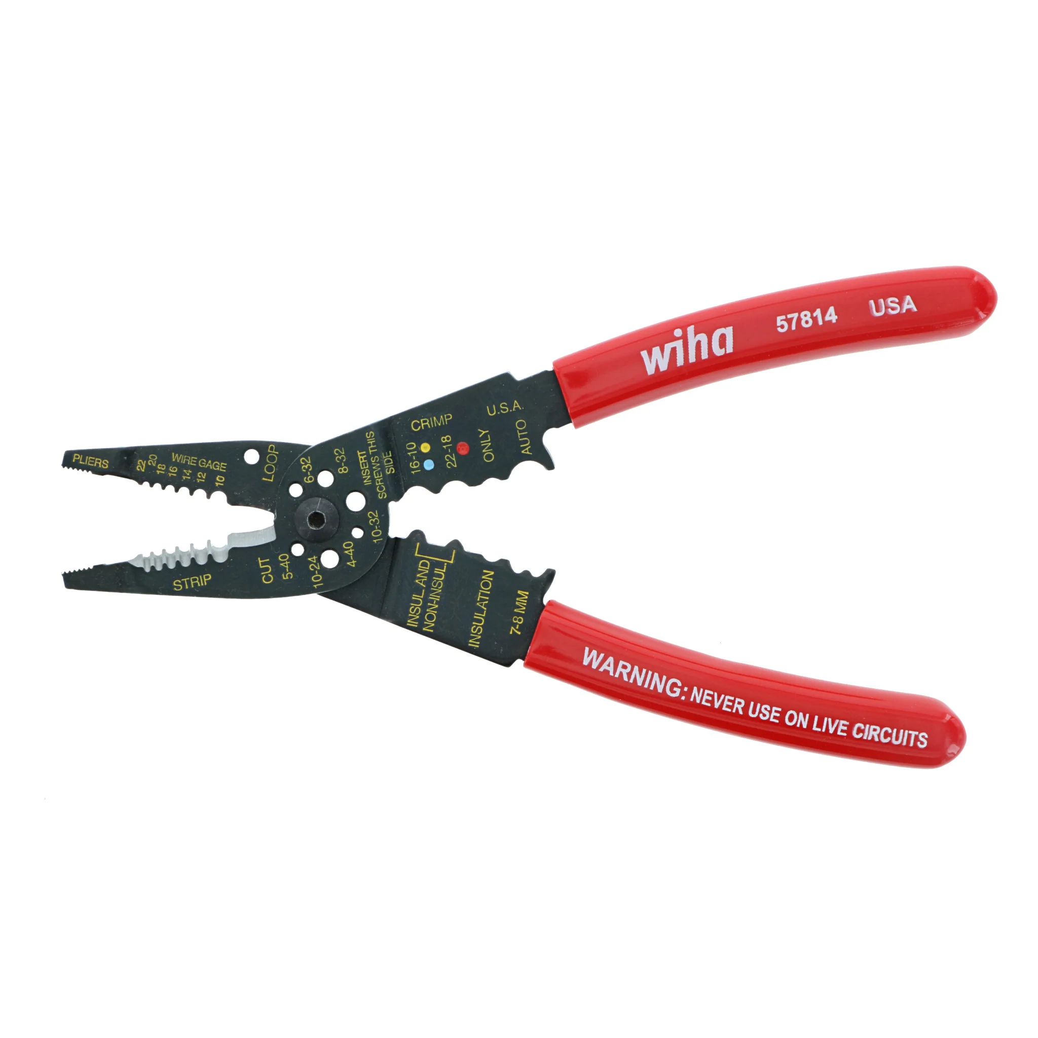 Classic Grip Wire Combination Strippers/Crimpers 8.25" - Image 5