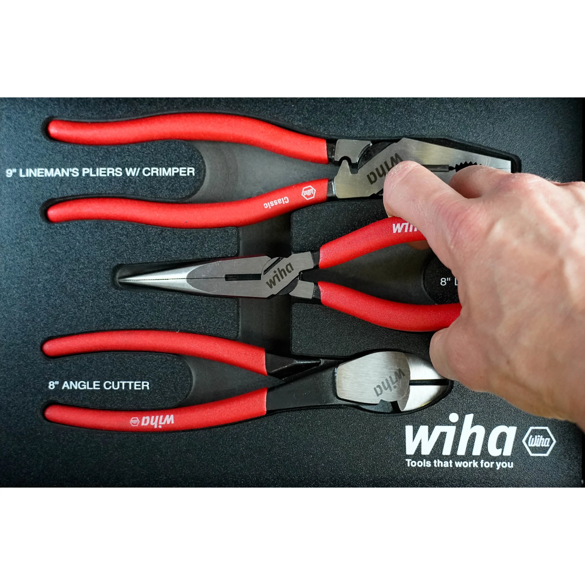 Empty Foam Tray for 3 Piece Pliers/Cutter Set - Image 3