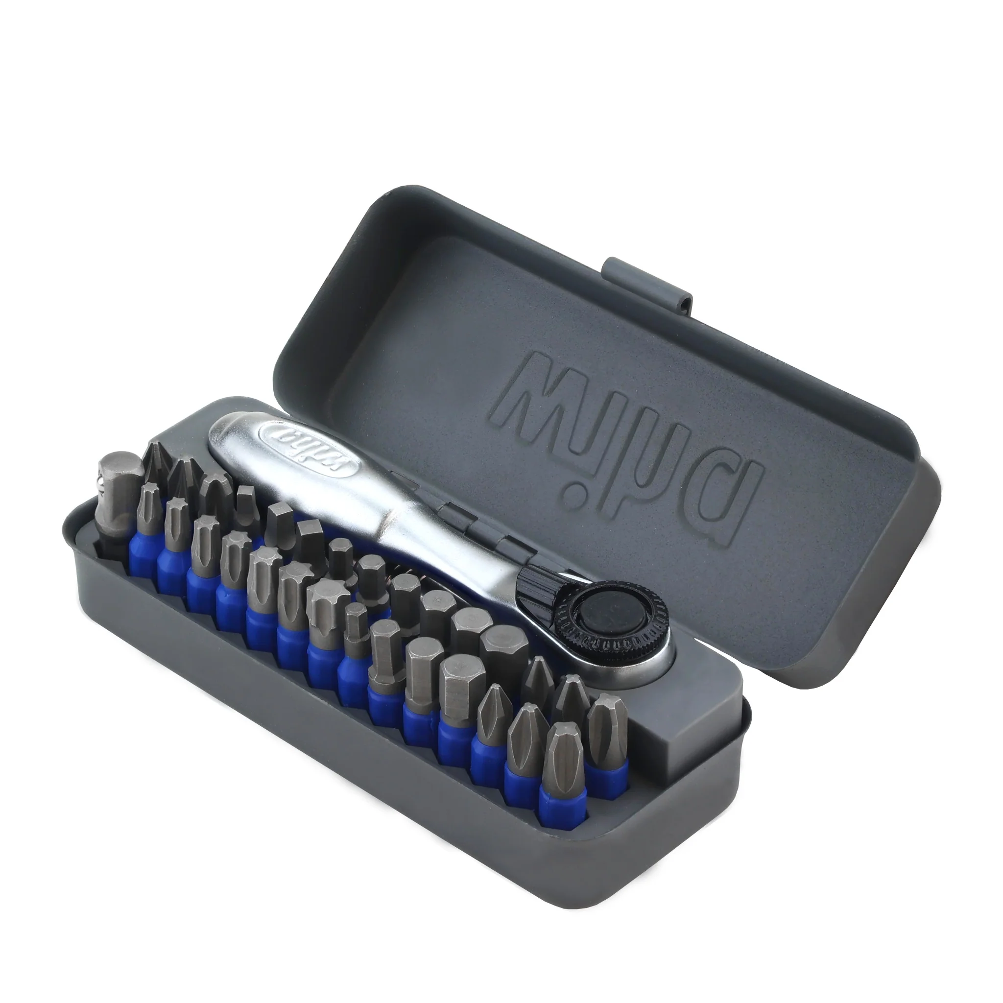 32 Piece GoBox TerminatorBlue Impact Bit Set with Mini Ratchet - Image 4