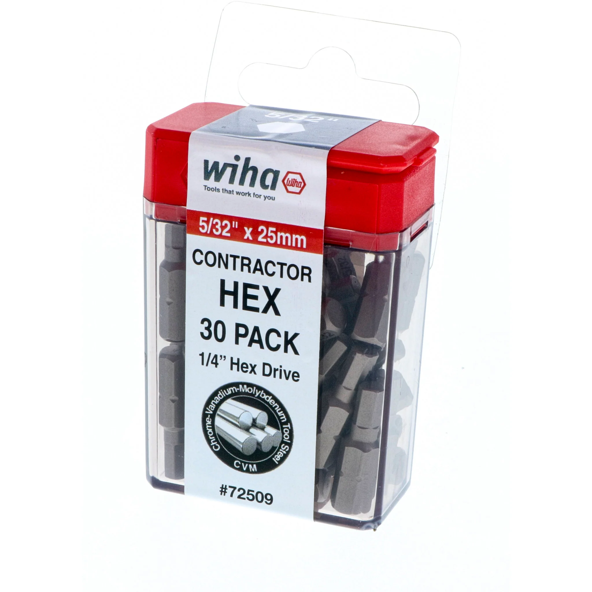 Hex Contractor Insert Bit 5/32" x 25mm - 30 Piece - Image 2