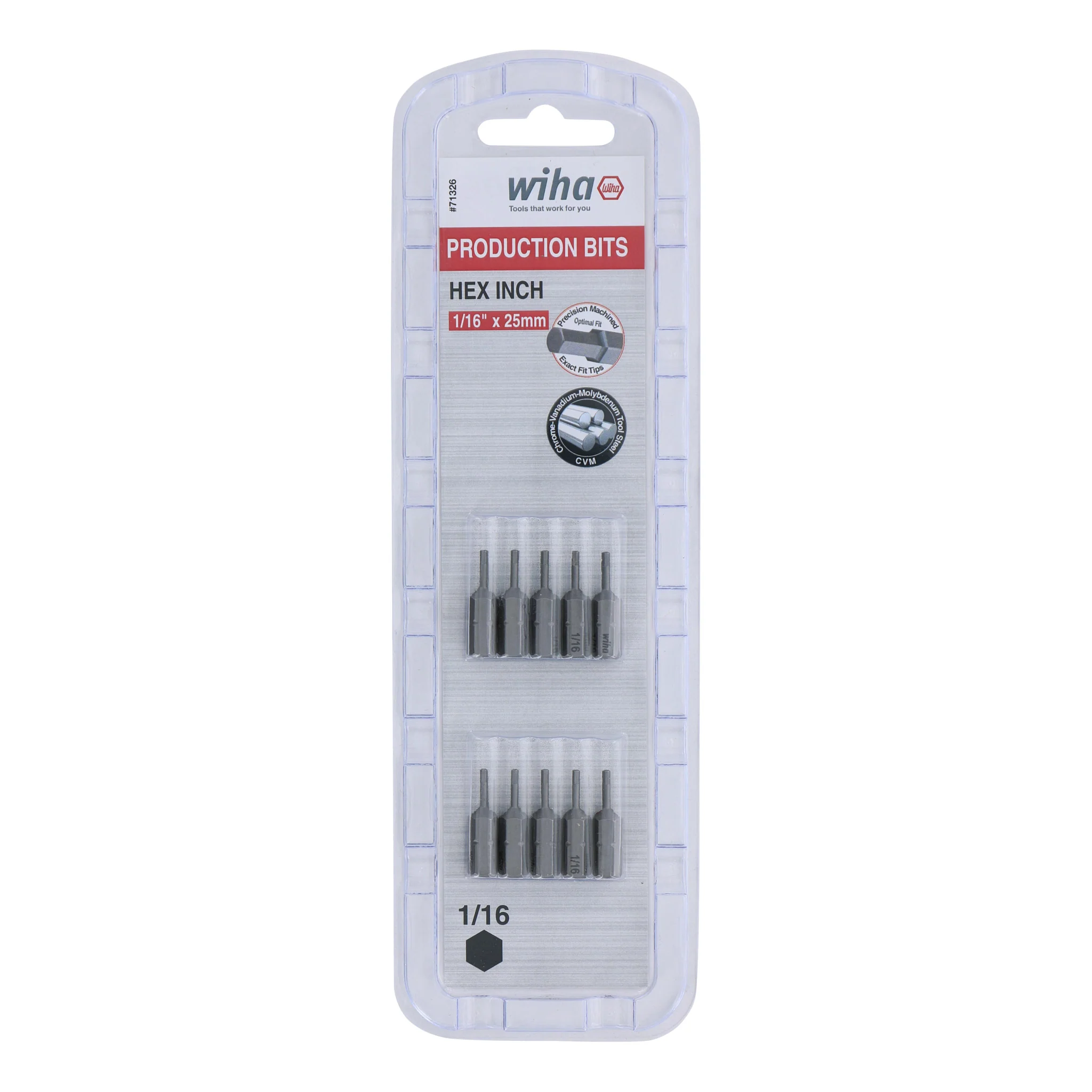 Hex Bit 1/16 - 25mm - 10 Pack - Image 2