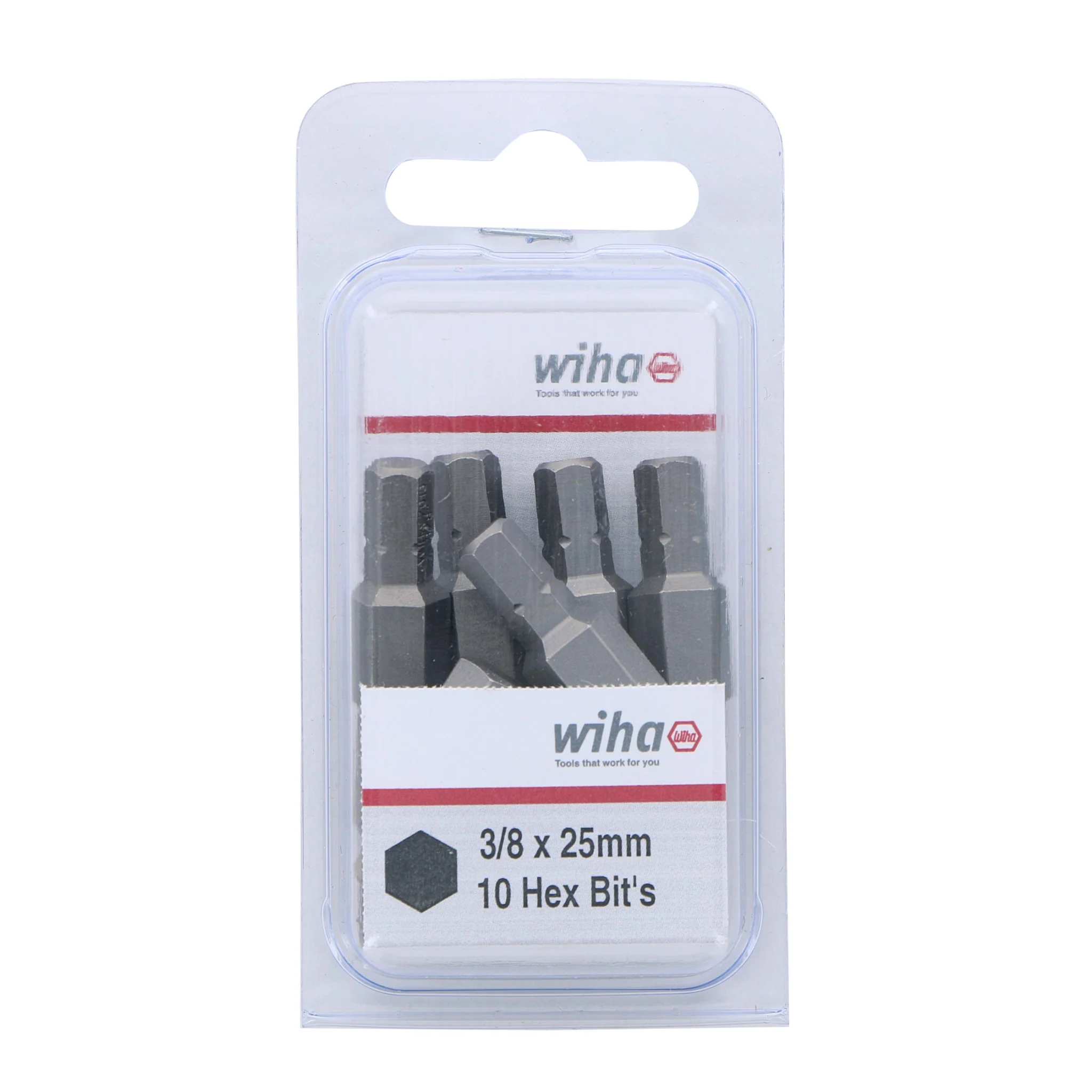 Hex Bit 3/8 - 25mm - 10 Pack - Image 2
