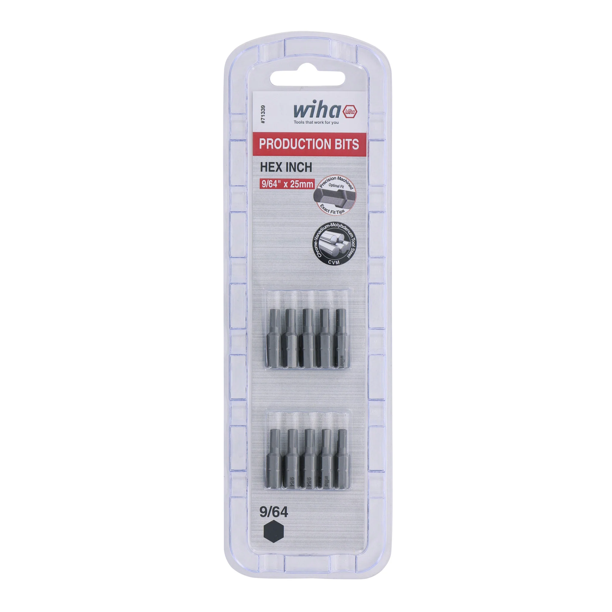 Hex Bit 9/64 - 25mm - 10 Pack - Image 2
