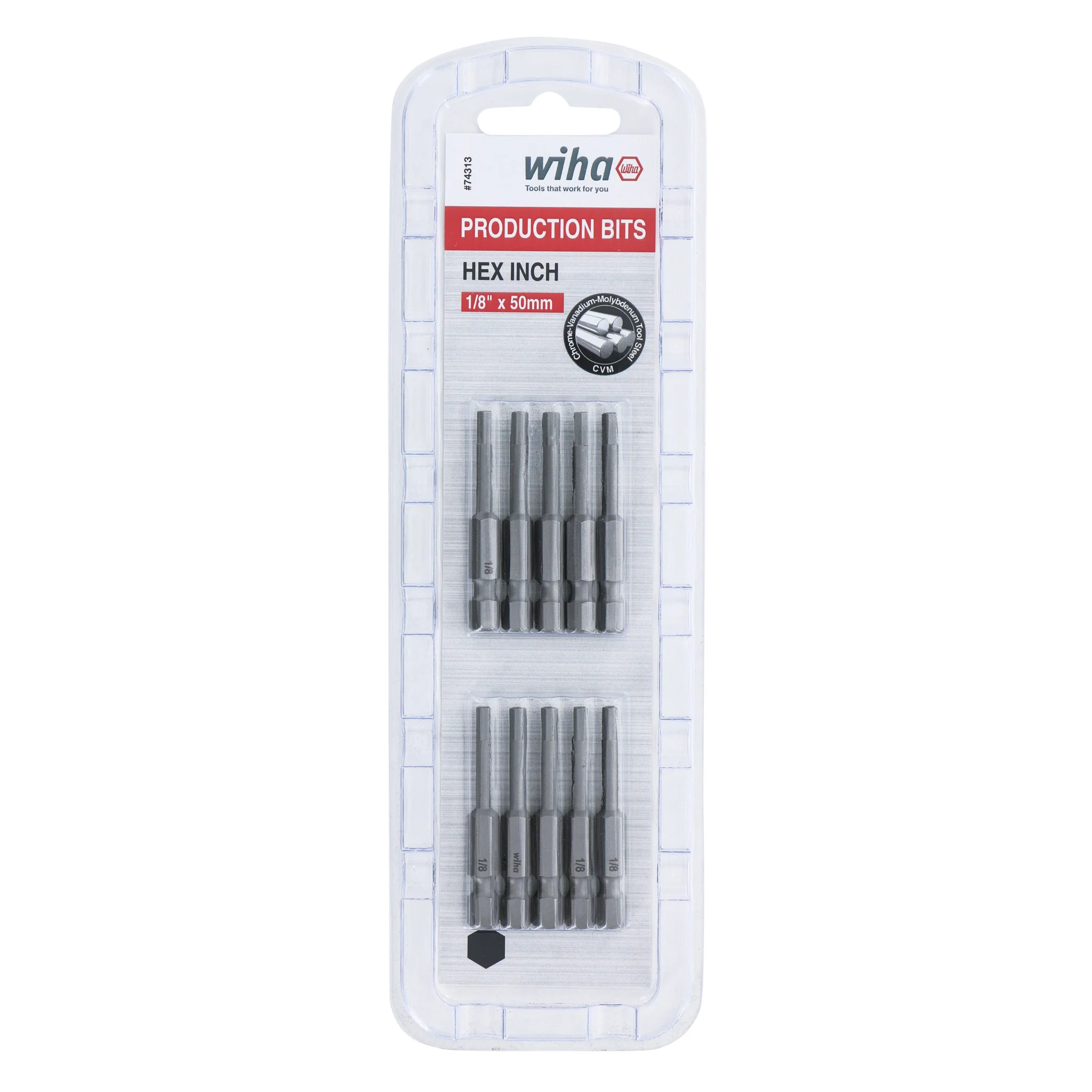 Hex Bit 1/8 - 50mm -  10 Pack - Image 2