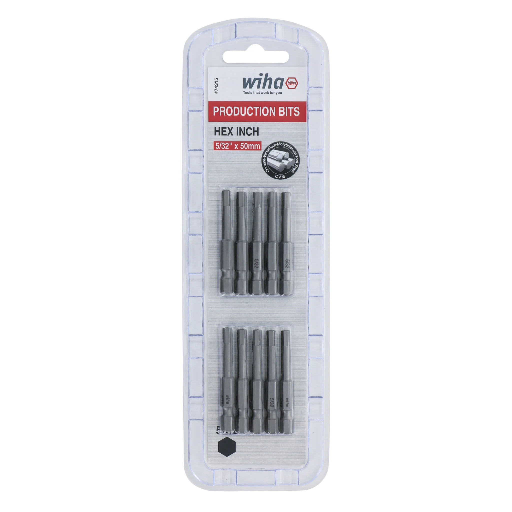 Hex Bit 5/32 - 50mm -  10 Pack - Image 2