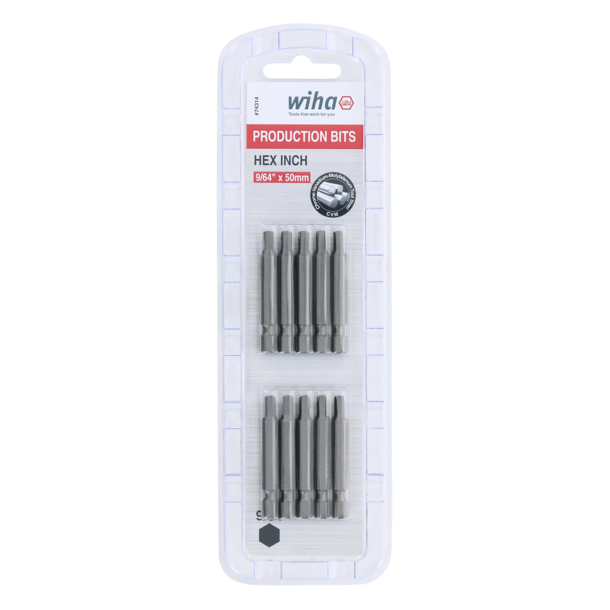 Hex Bit 9/64 - 50mm - 10 Pack - Image 3