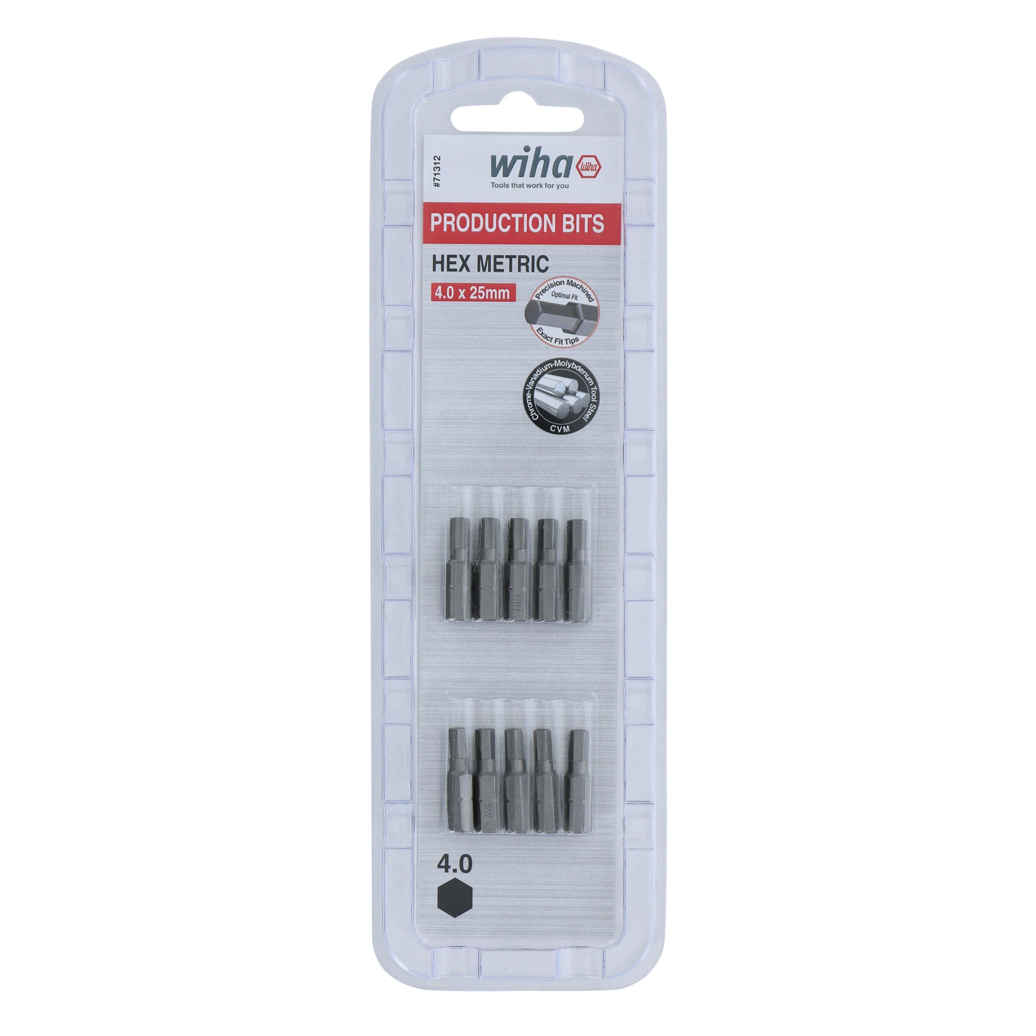 Hex Bit 4.0mm - 25mm - 10 Pack - Image 2