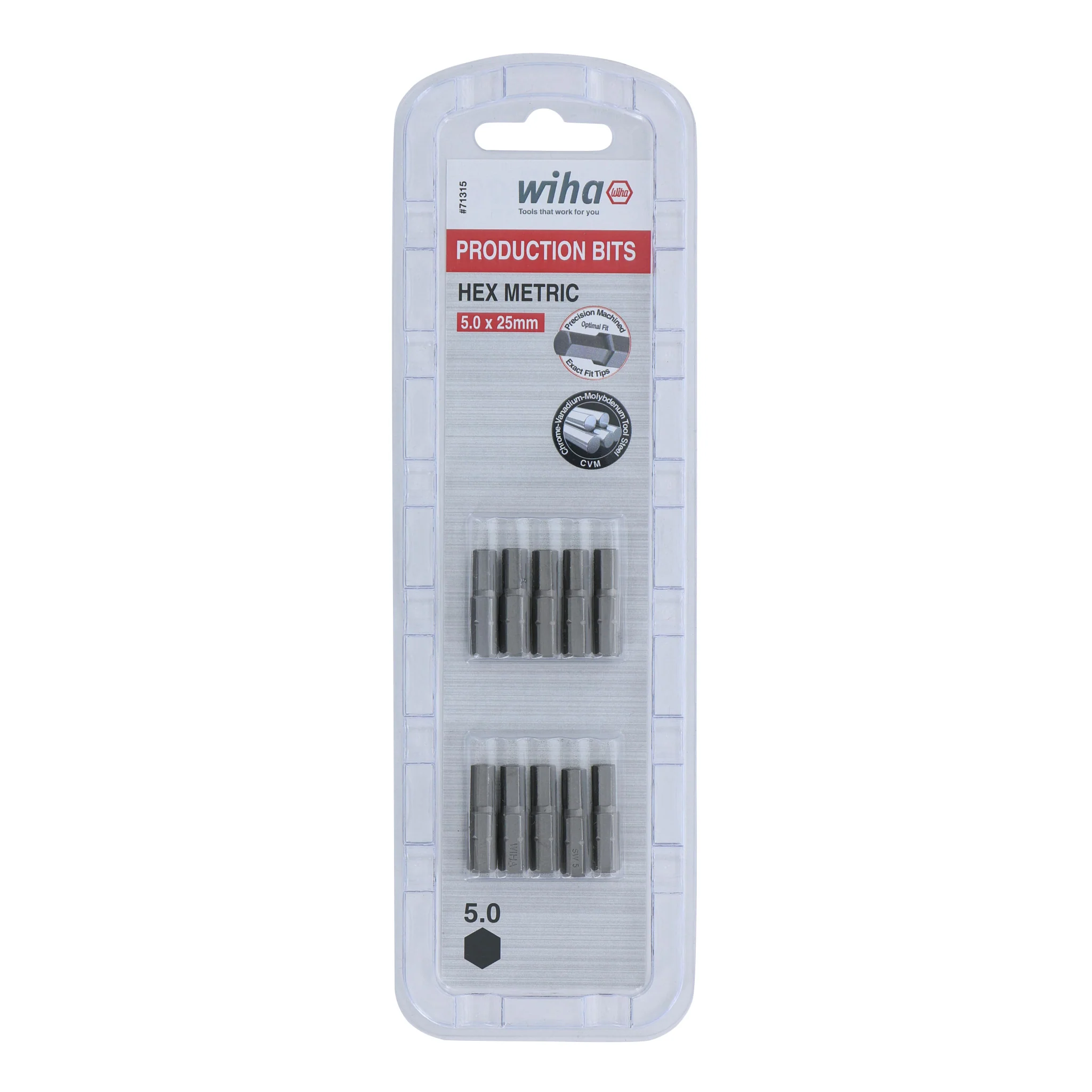 Hex Bit 5.0mm - 25mm - 10 Pack - Image 2