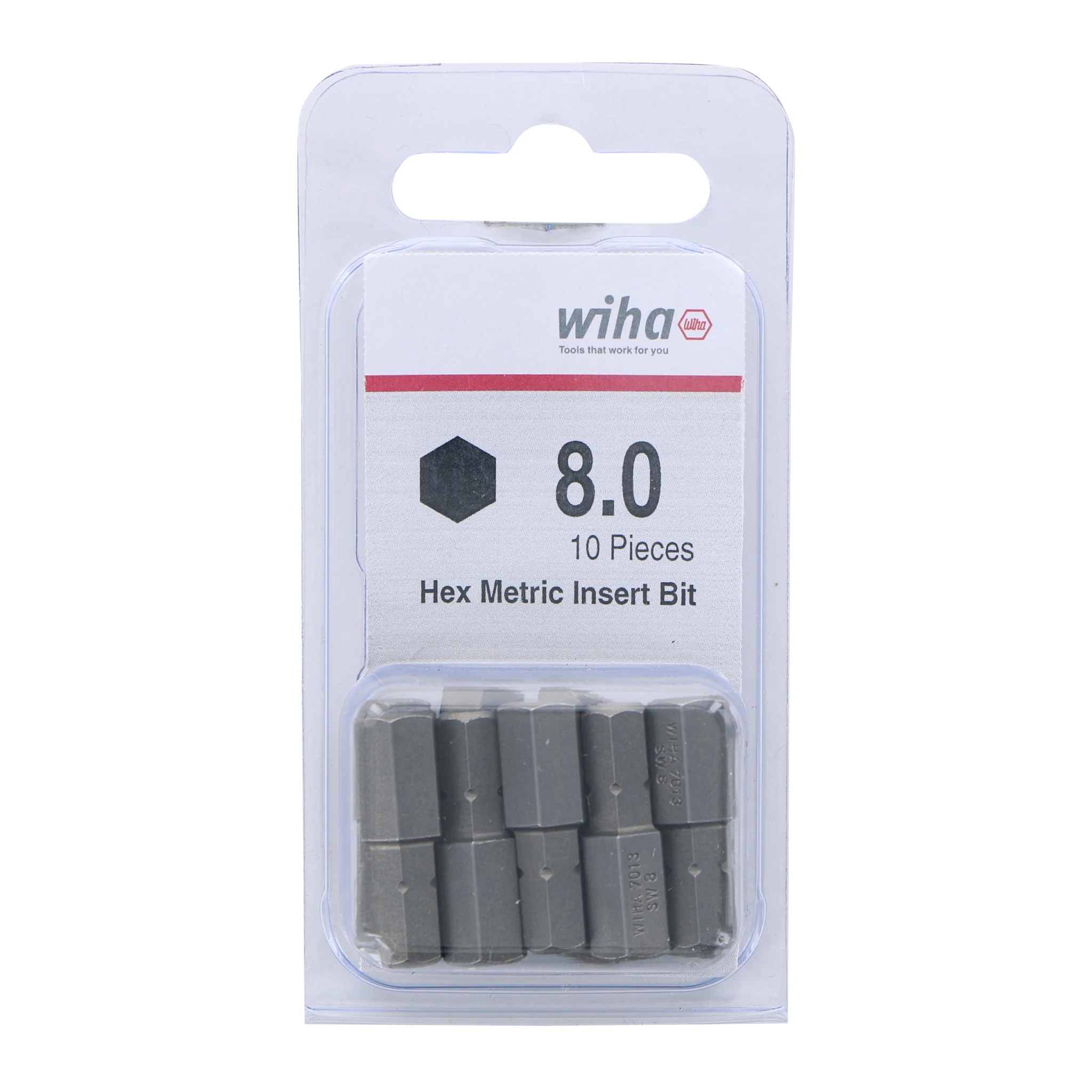 Hex Bit 8.0mm - 25mm - 10 Pack - Image 2