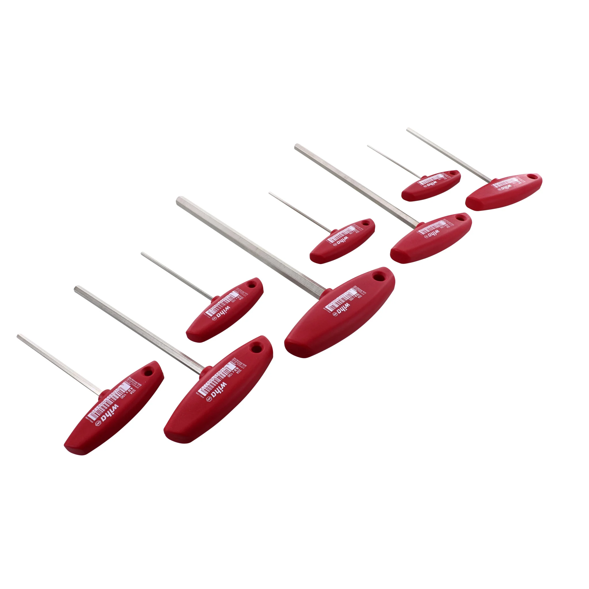 8 Piece Classic Grip Hex Metric T-Handle Set - Image 3