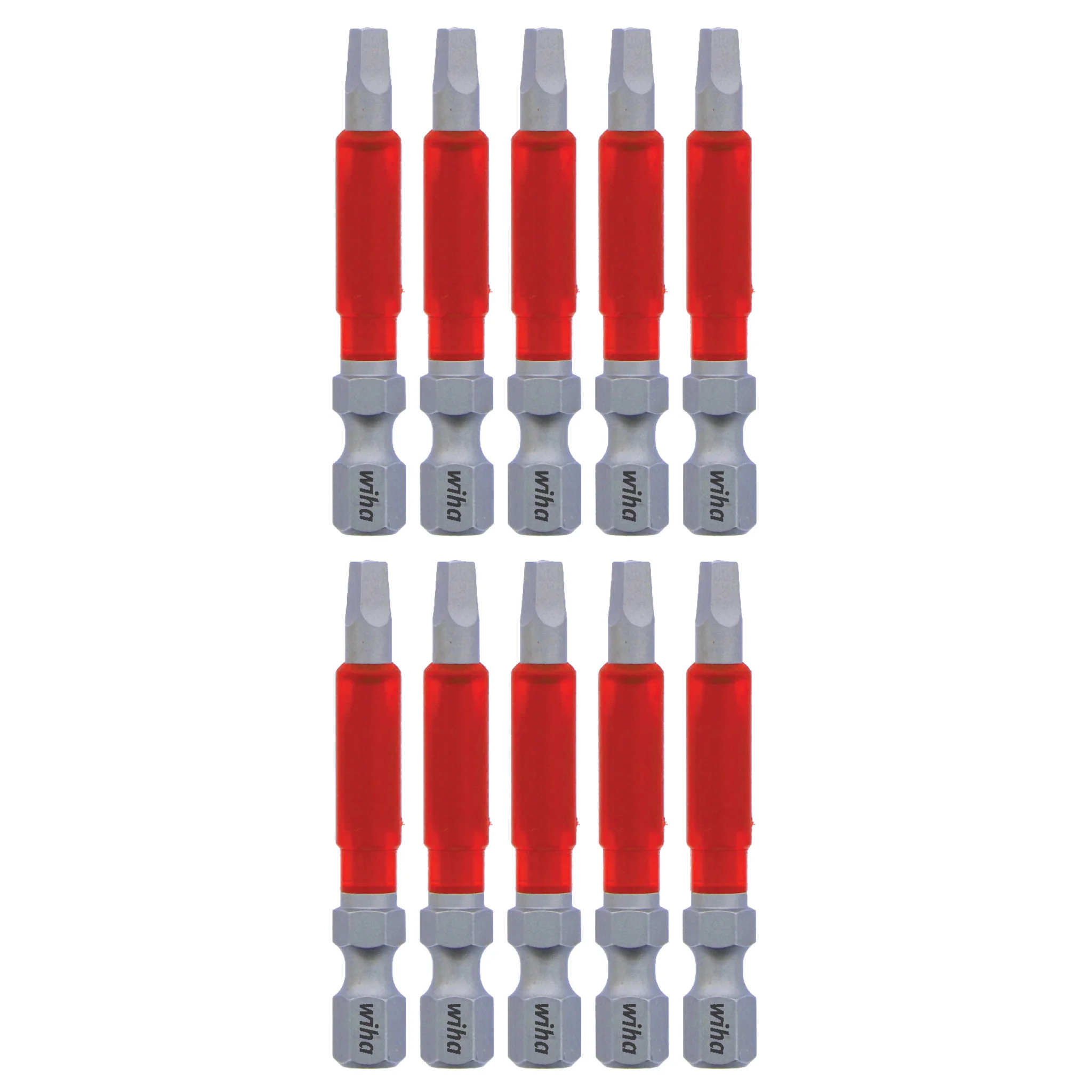 MaxxTor Impact Power Bit Square #2 x 49mm - 10 Pack