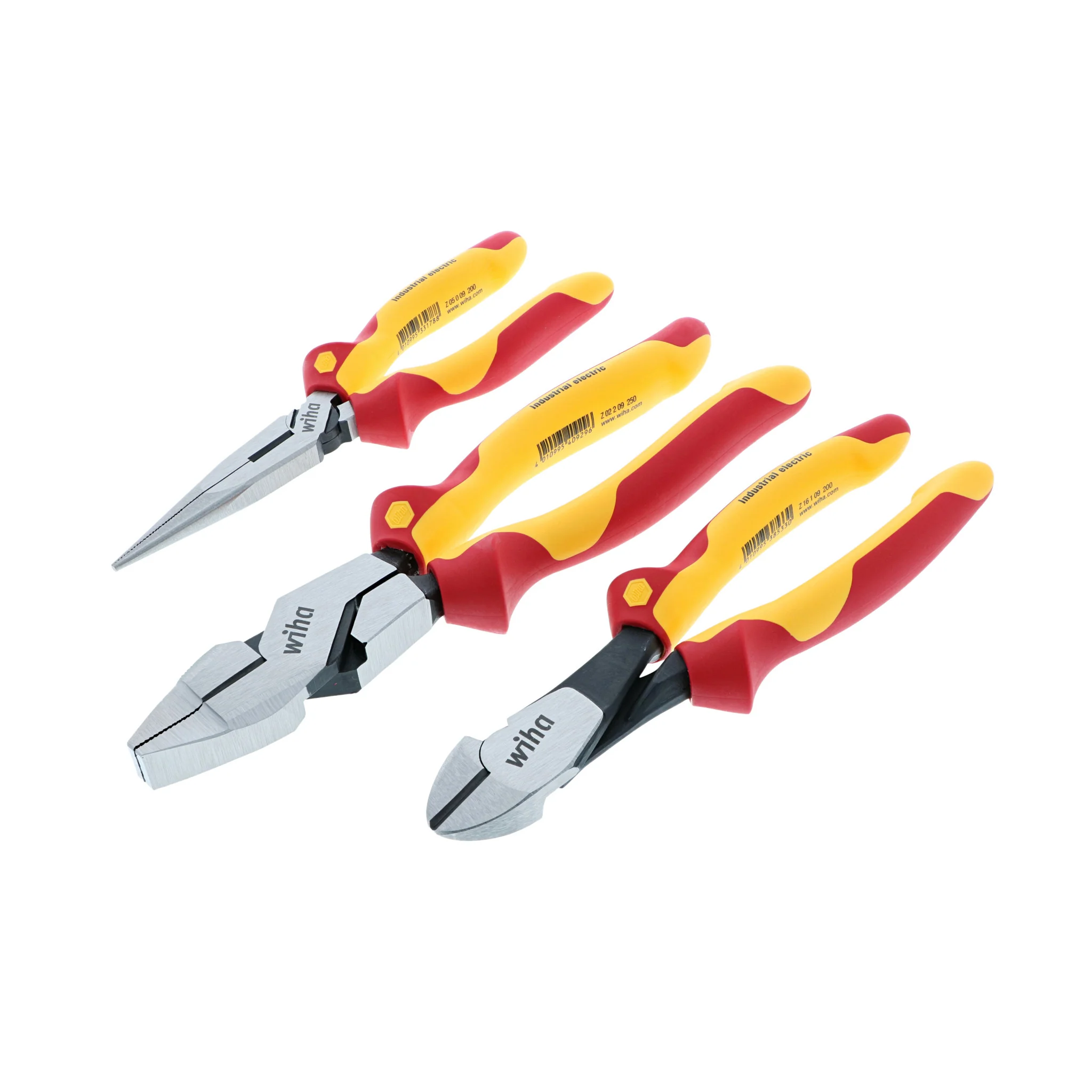 3 Piece Insulated Industrial Grip Pliers and Cutters Set - Image 8