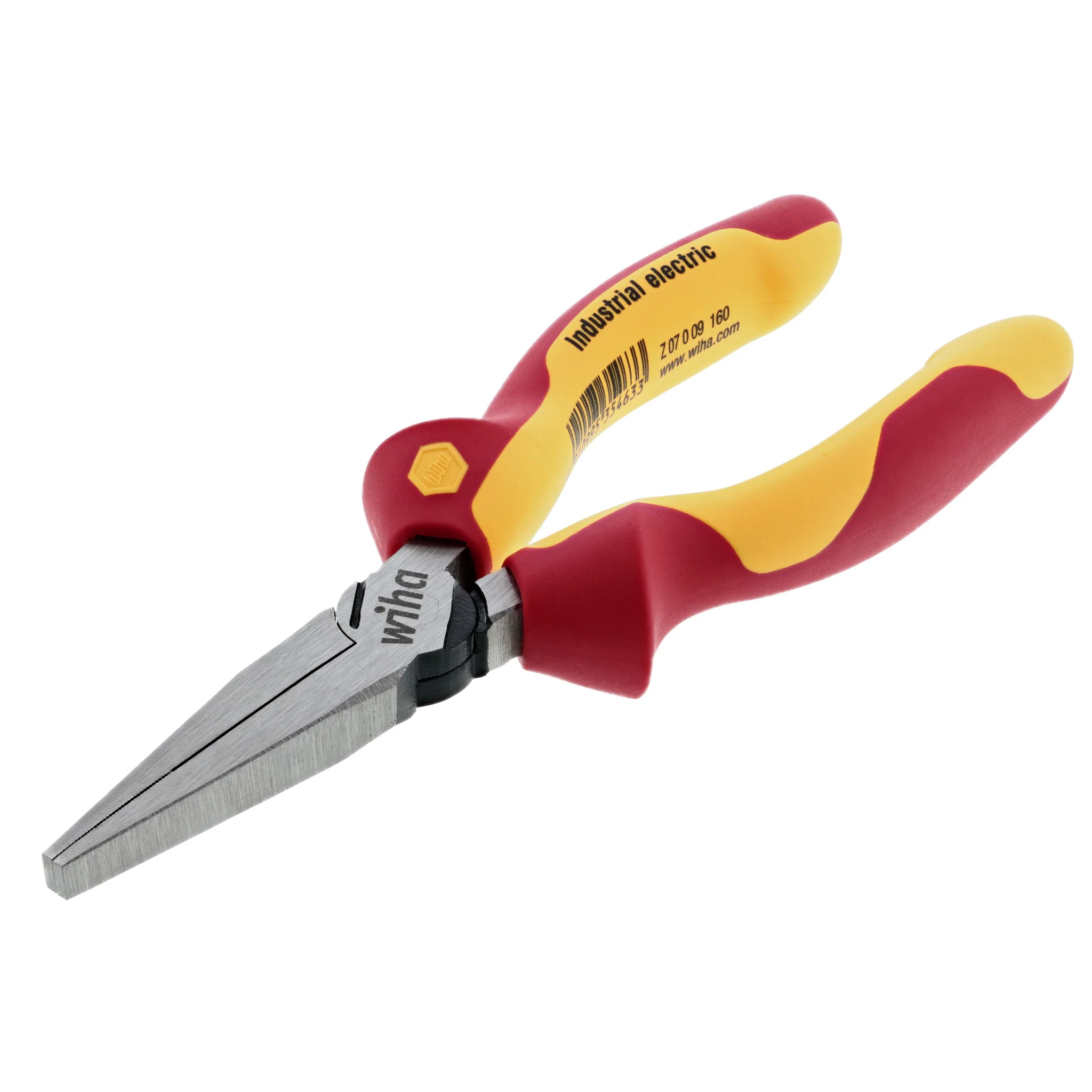 Insulated Industrial Long Flat Nose w/Cutters 6.3" - Image 4