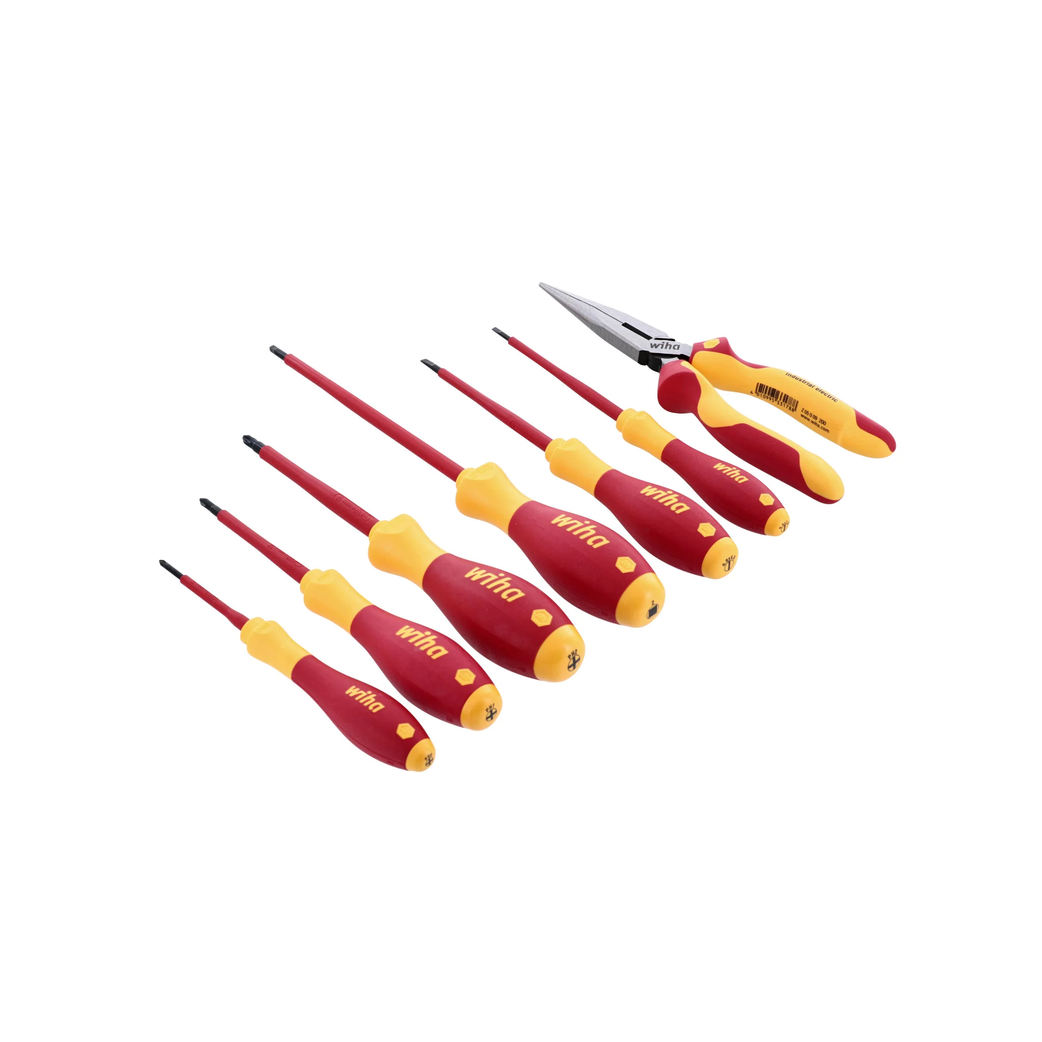 7 Piece Insulated SoftFinish Screwdriver and Long Nose Pliers Set - Image 2