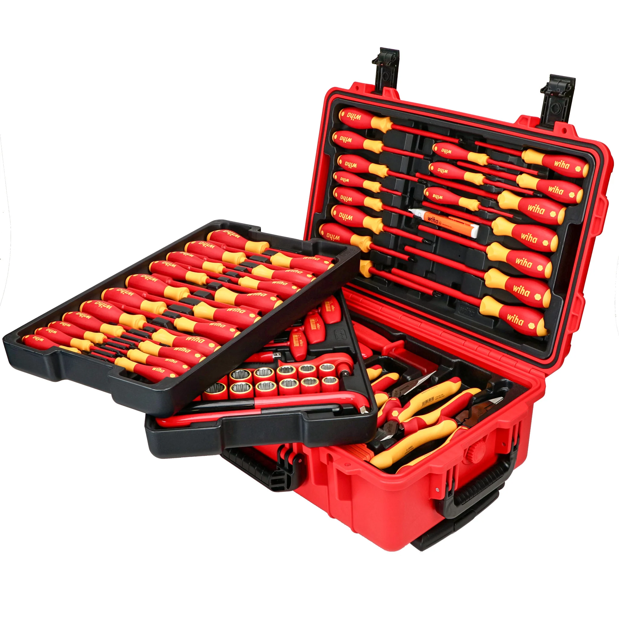 80 Piece Master Electrician's Insulated Tools Set in Rolling Hard Case - Image 9