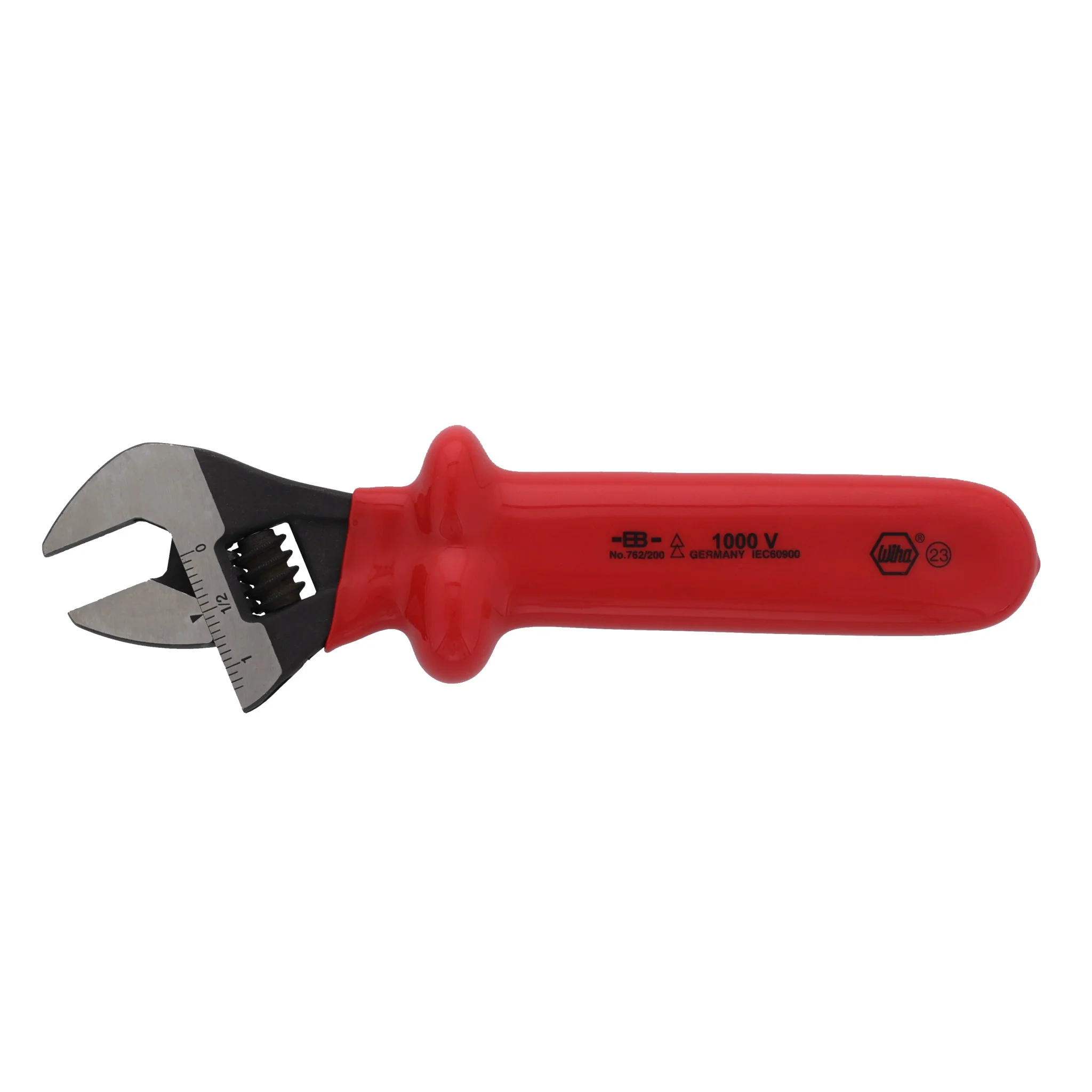Insulated Adjustable Wrench 8"
