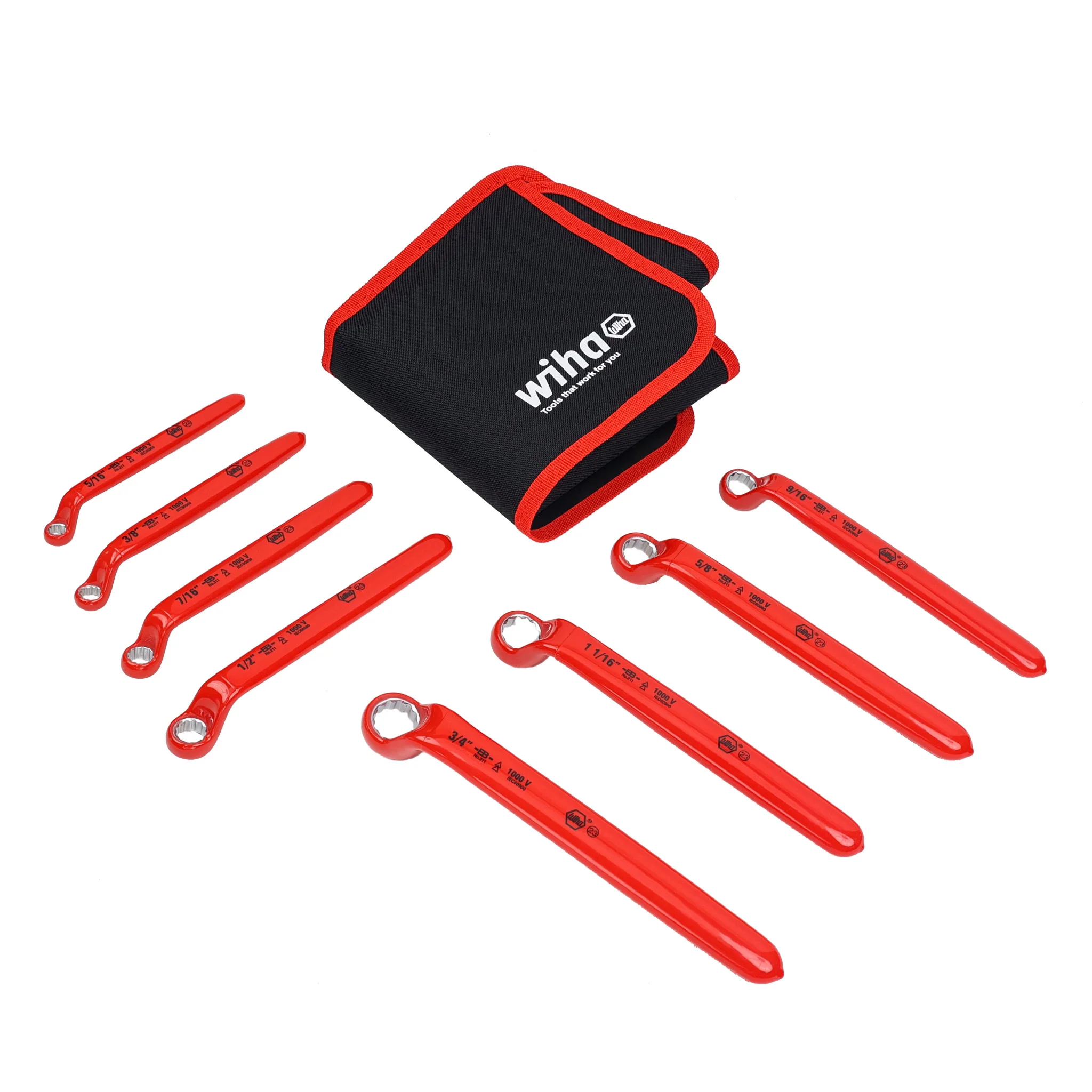 8 Piece Insulated Deep Offset Wrench Set - SAE - Image 3