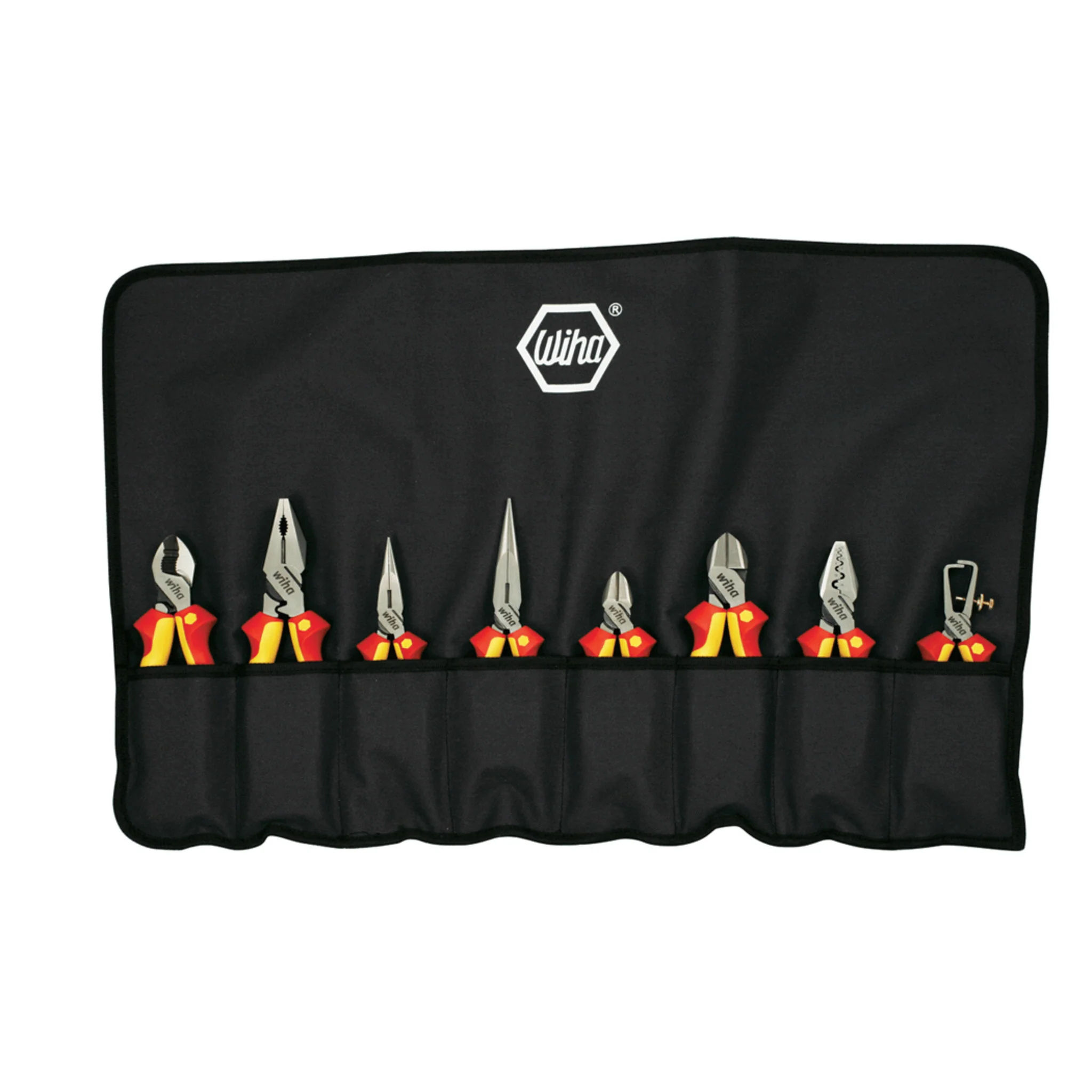 8 Piece Insulated Industrial Pliers Cutters Set with Canvas Pouch - Image 4