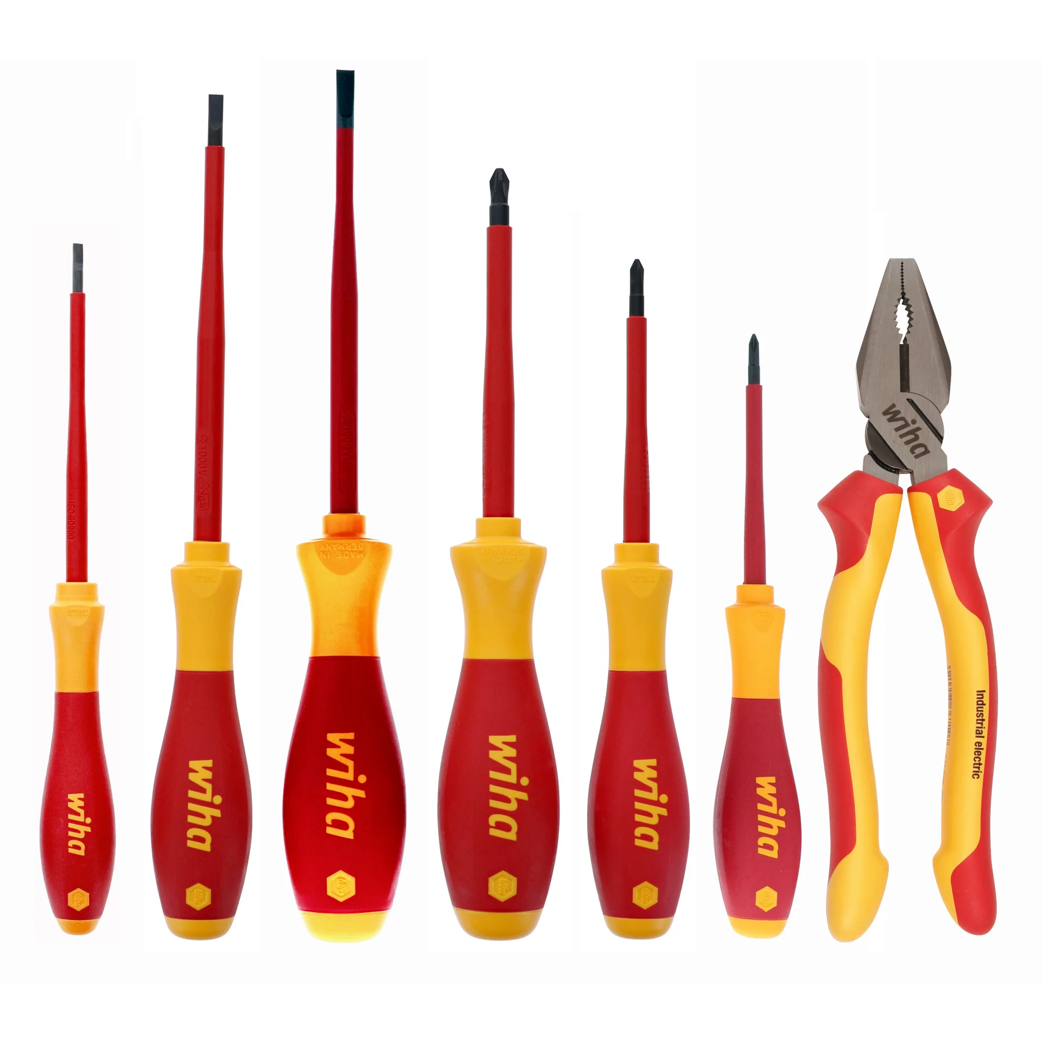 7 Piece Insulated Combination Pliers and Screwdriver Set