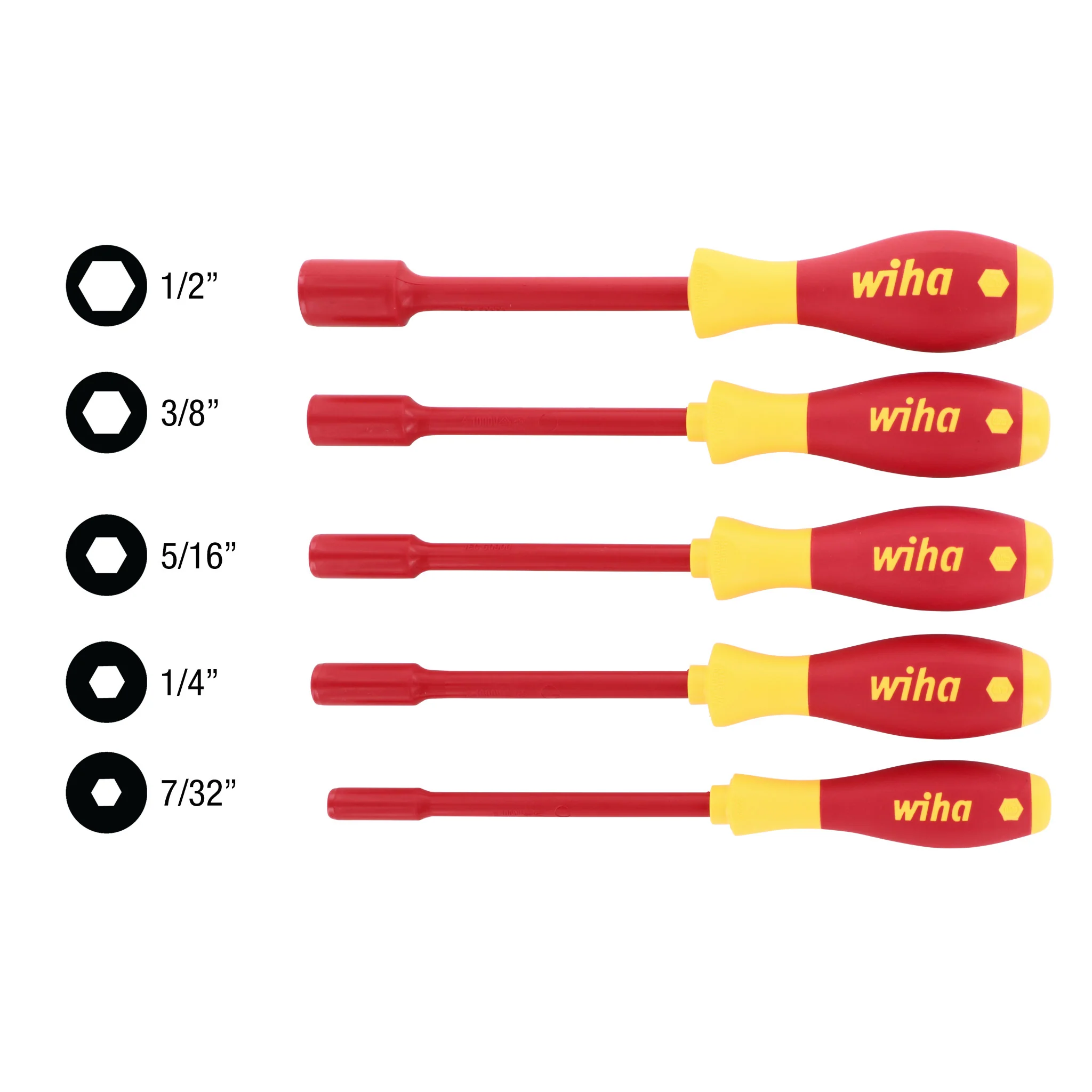 5 Piece Insulated SoftFinish Nut Driver Set - Inch - Image 6