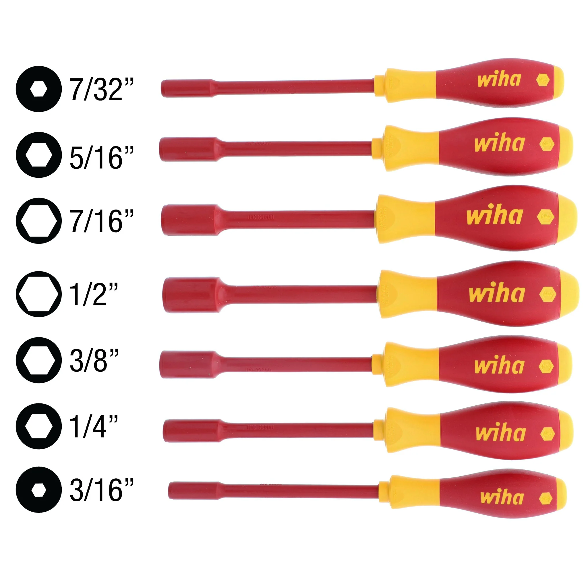 7 Piece Insulated SoftFinish Nut Driver Set - Inch - Image 6