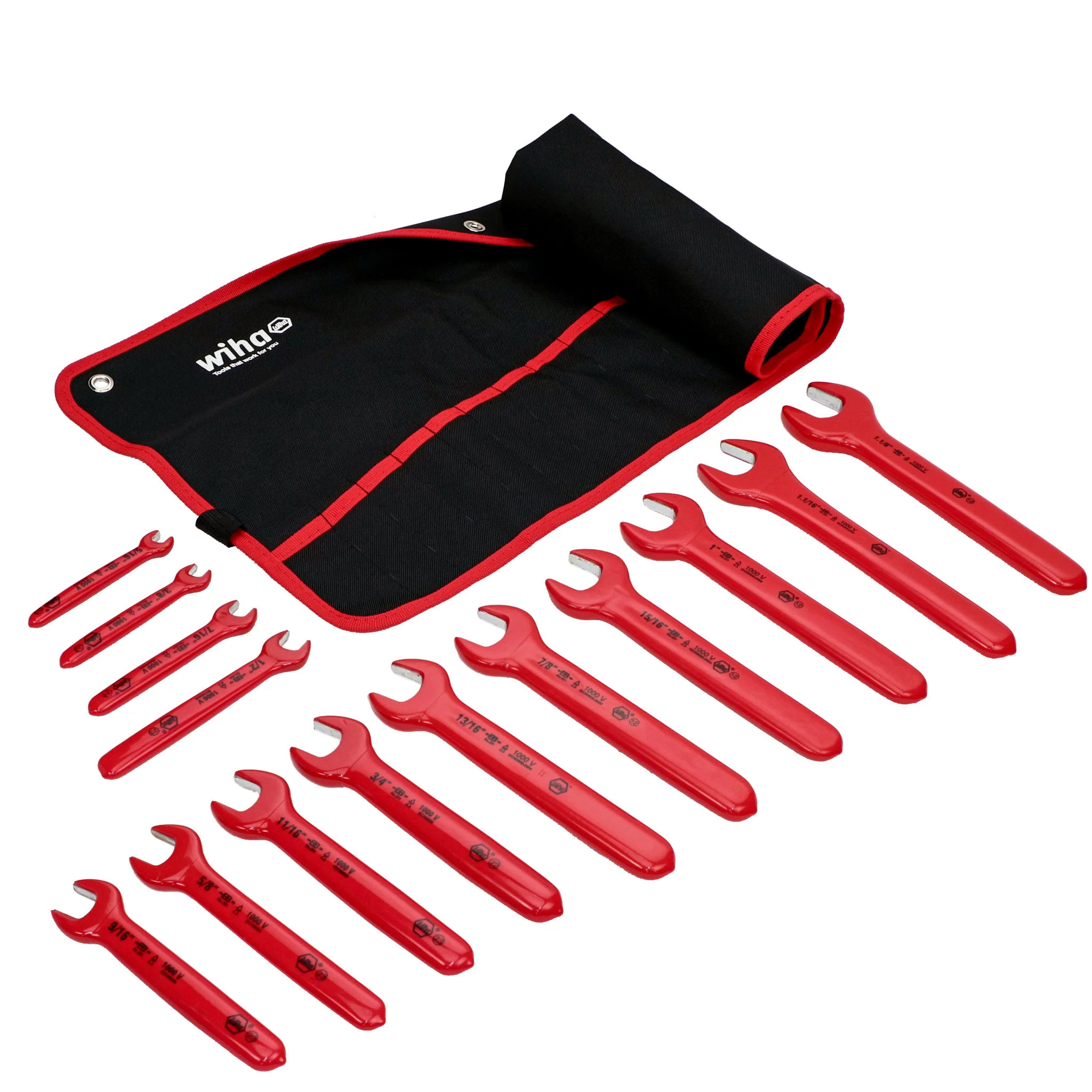 14 Piece Insulated Open End Wrench Set - SAE - Image 3