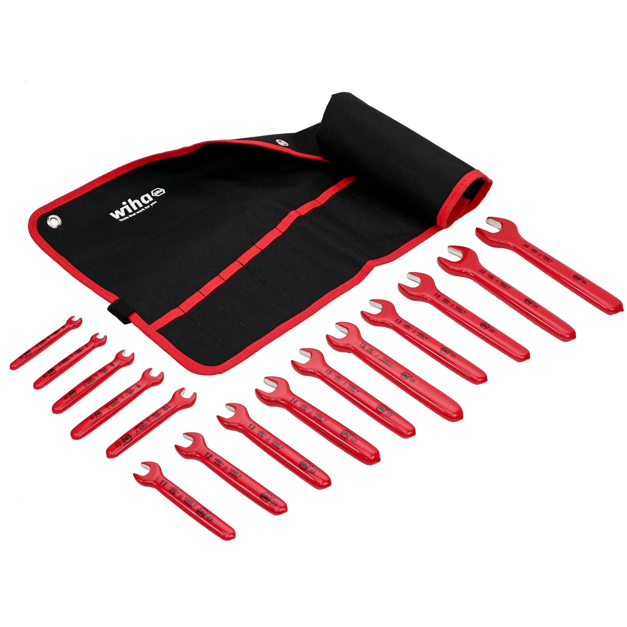 15 Piece Insulated Open End Wrench Set - Metric - Image 3