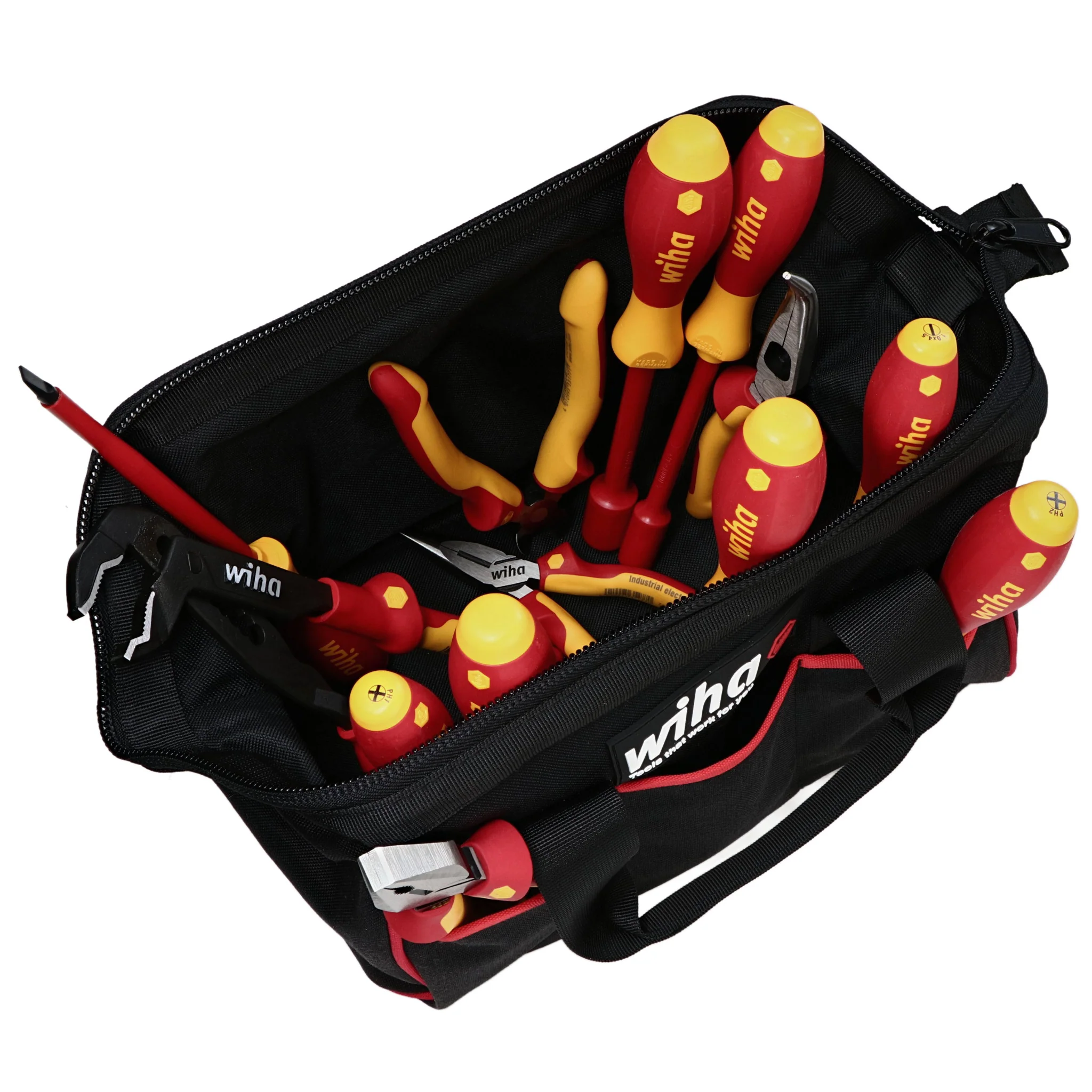 13 Piece Master Electrician's Insulated Tool Set in Canvas Tool Bag - Image 3