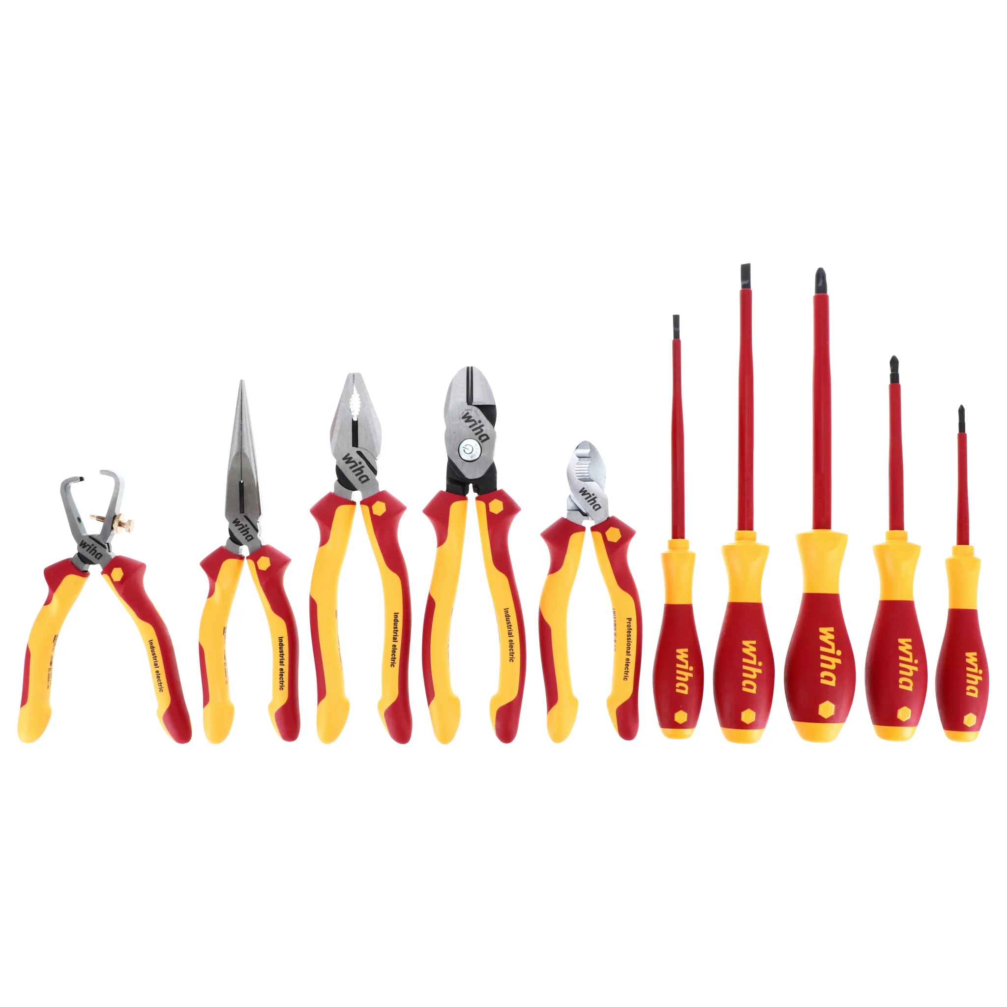 10 Piece Insulated Pliers Cutters and Screwdriver Set - Image 3