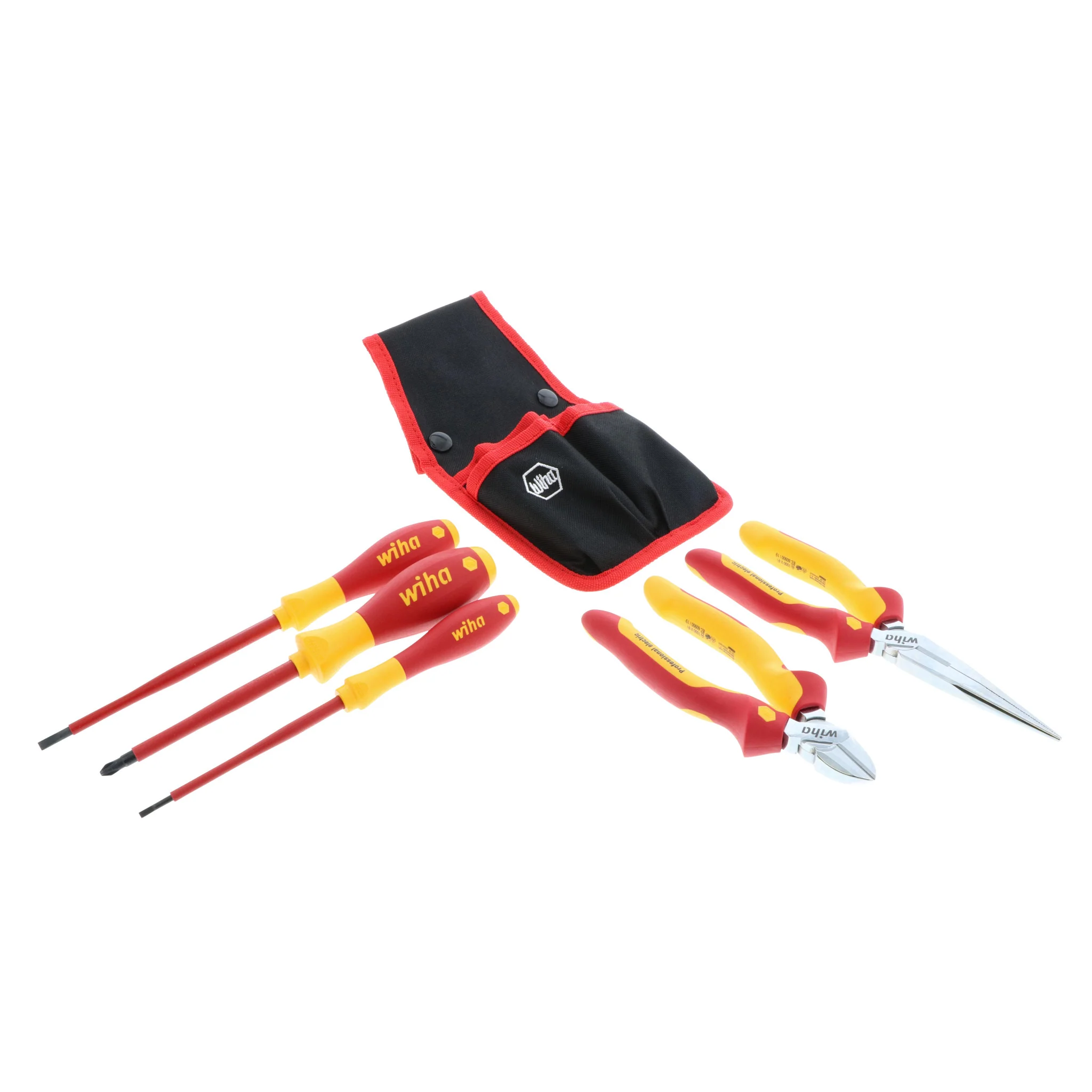 5 Piece Insulated Pliers Cutters and Screwdriver Set - Image 2