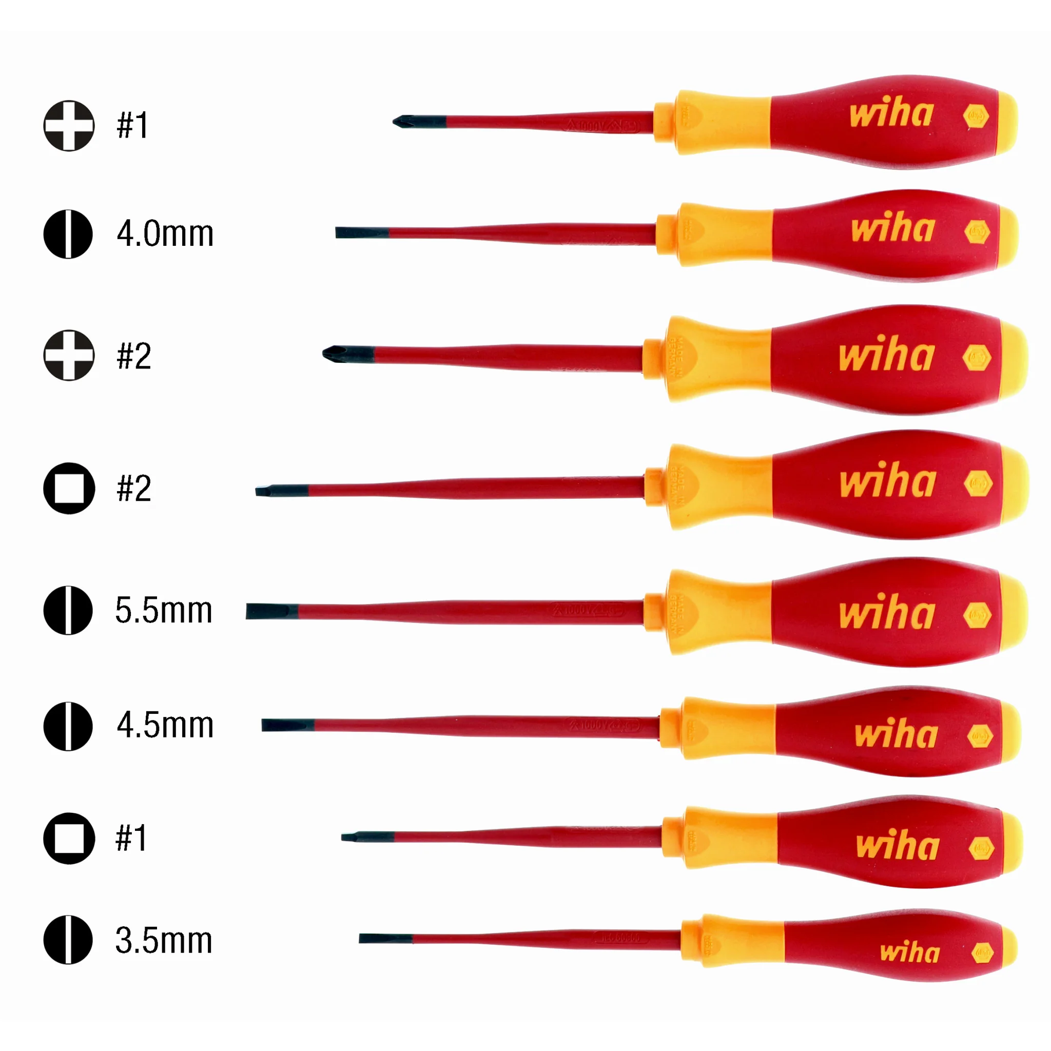 8 Piece Insulated SlimLine Screwdriver Set - Image 7