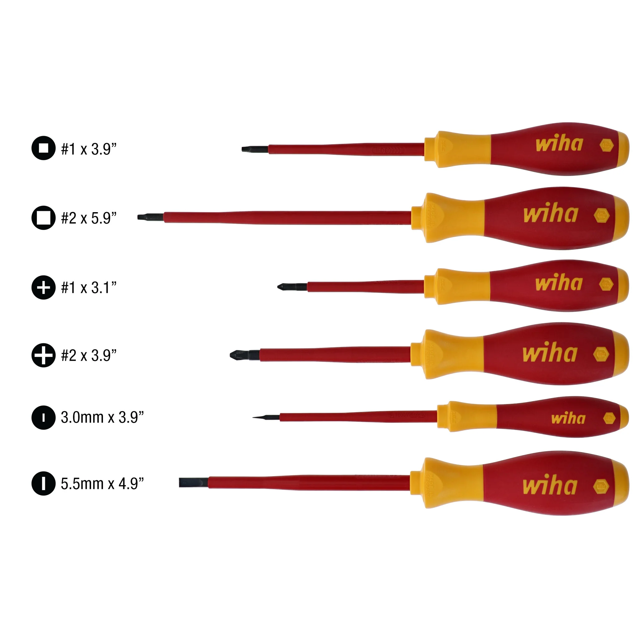 6 Piece Insulated SoftFinish Screwdriver Set - Image 2